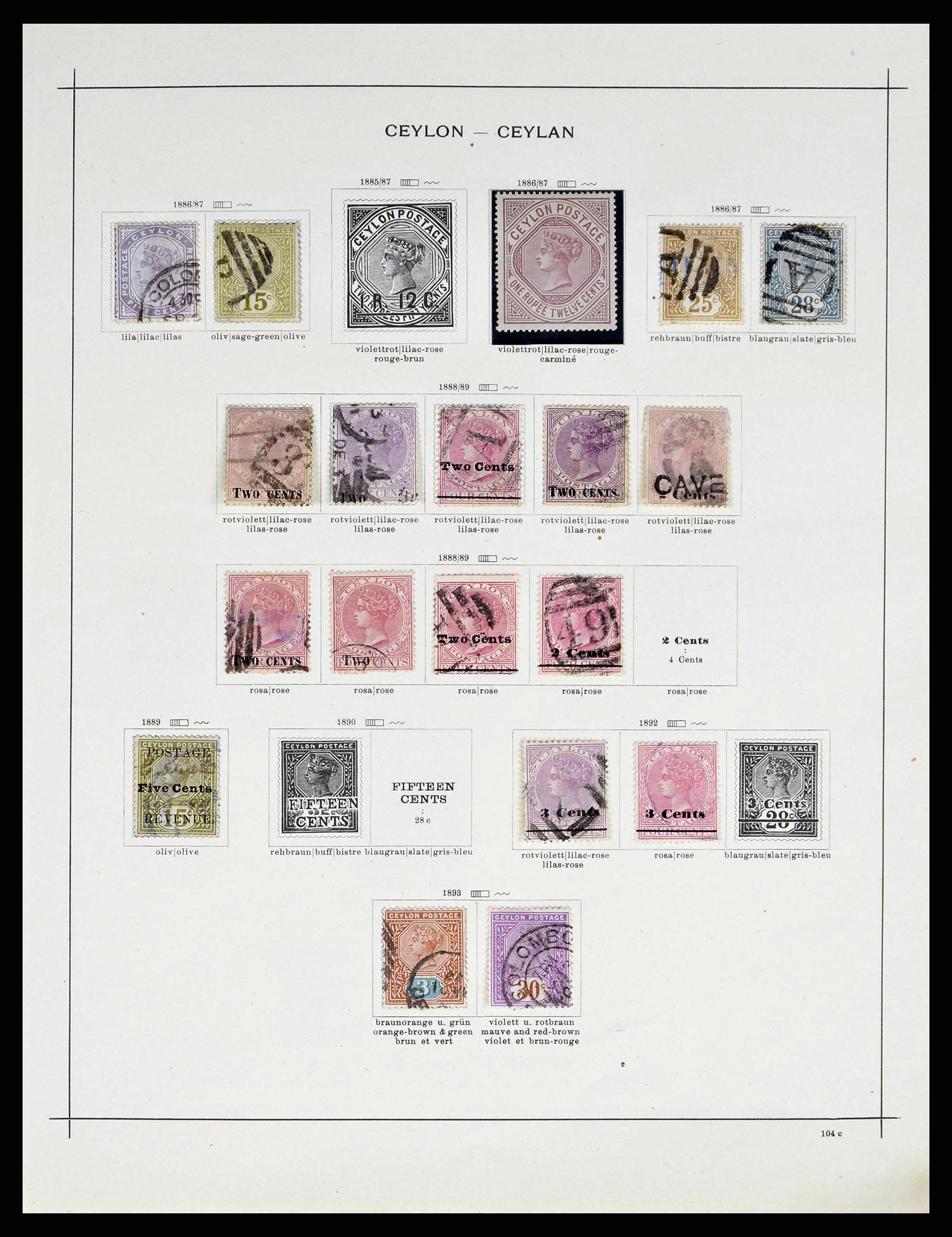 38850 0011 - Stamp collection 38850 Asia 1863-1929.