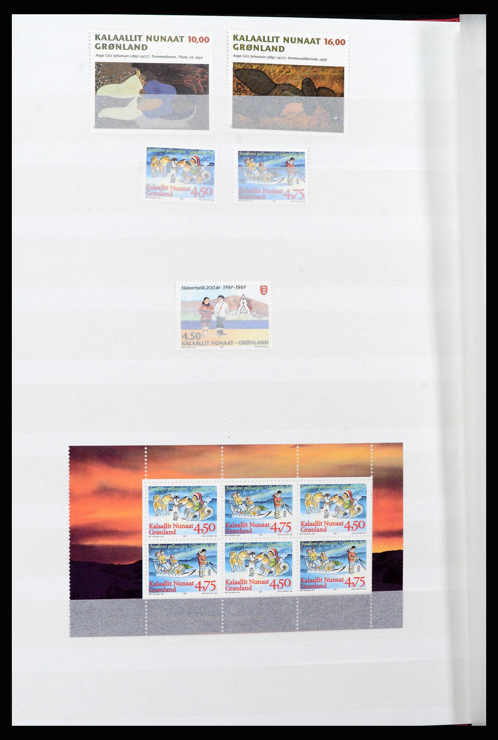 38851 0012 - Postzegelverzameling 38851 Groenland 1991-2014.
