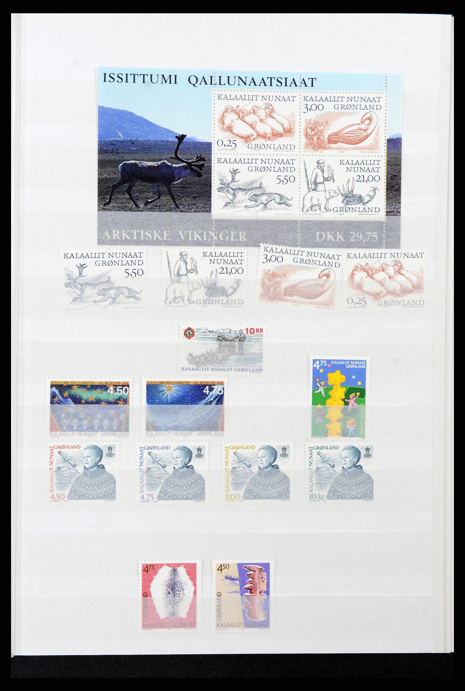 38851 0017 - Postzegelverzameling 38851 Groenland 1991-2014.