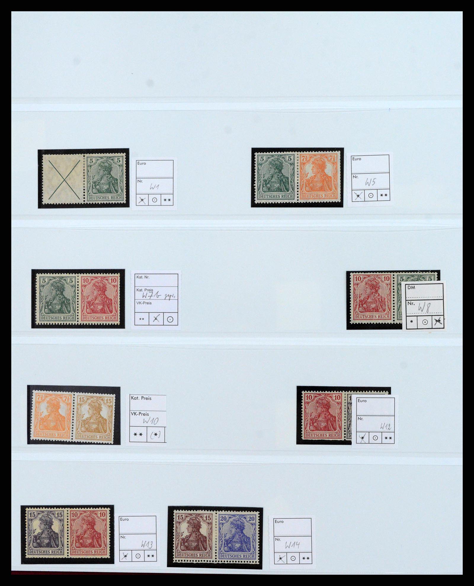 38856 0002 - Postzegelverzameling 38856 Duitse Rijk combinaties 1919-1941.