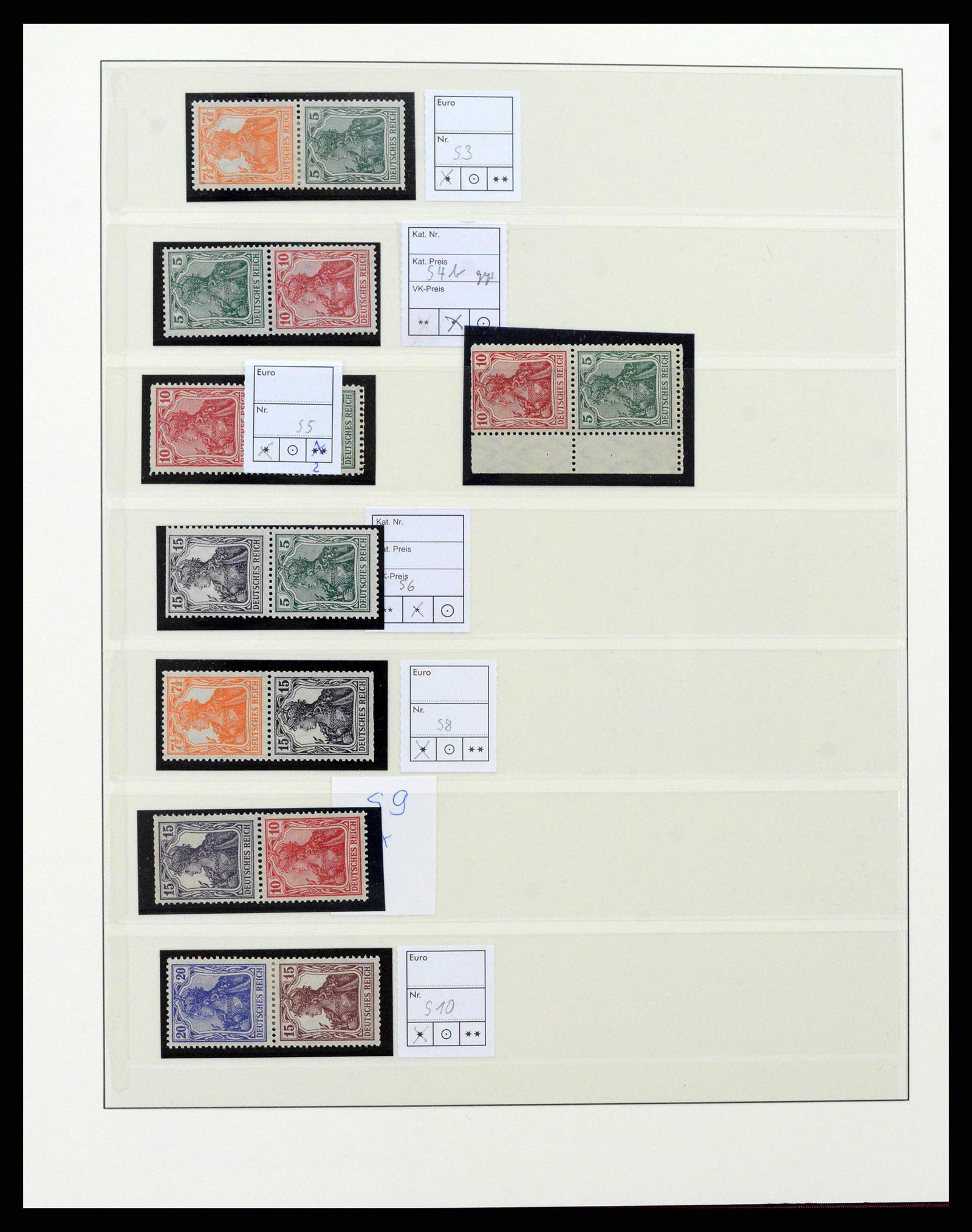 38856 0003 - Postzegelverzameling 38856 Duitse Rijk combinaties 1919-1941.