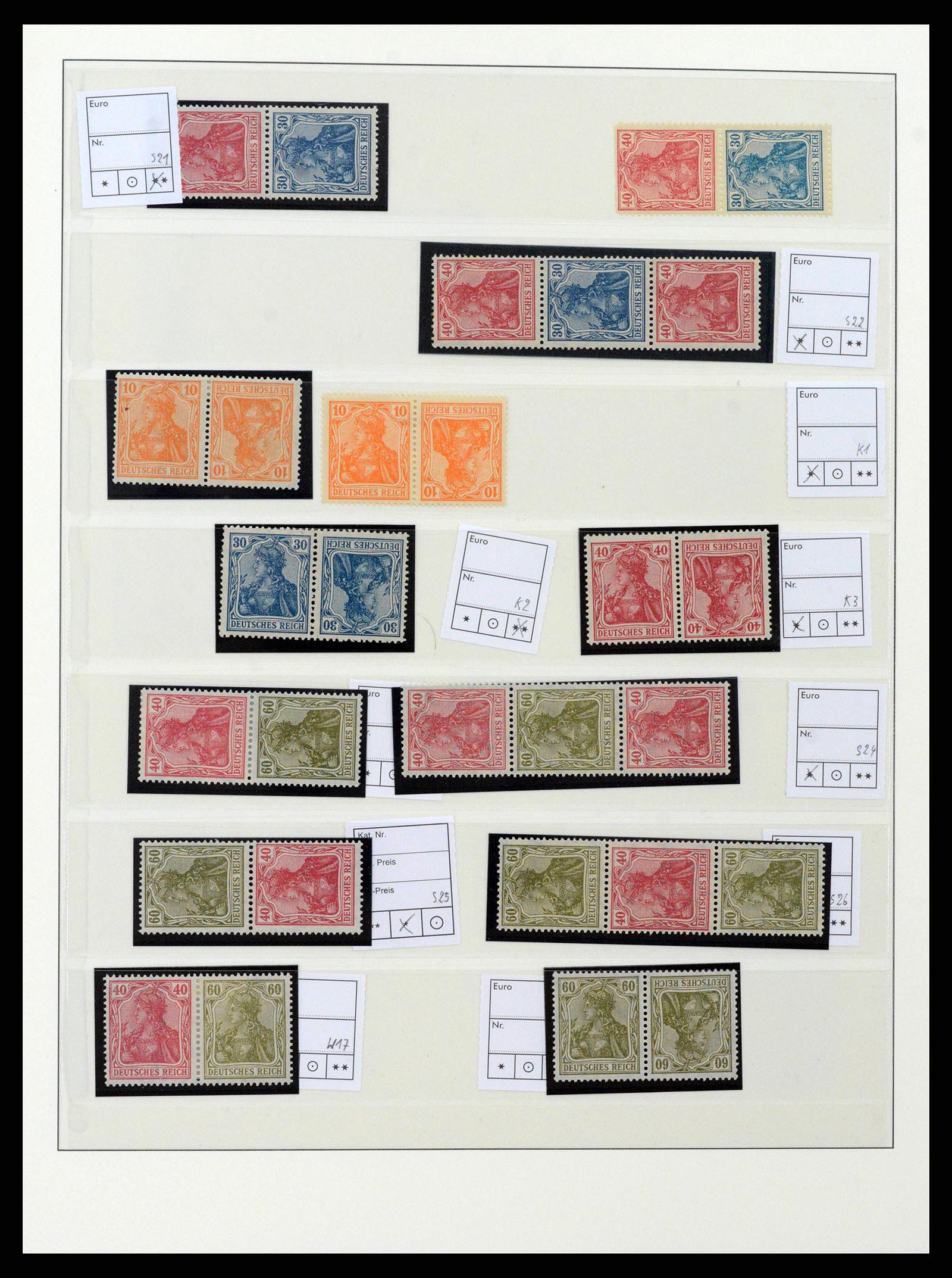 38856 0006 - Postzegelverzameling 38856 Duitse Rijk combinaties 1919-1941.