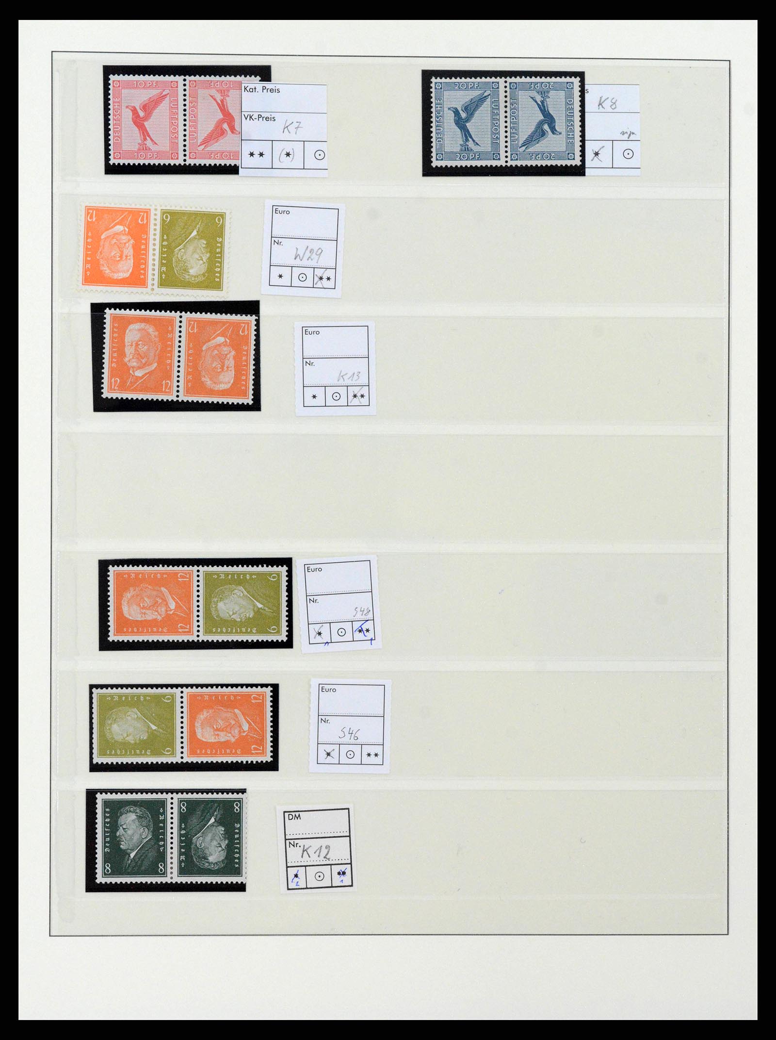 38856 0011 - Postzegelverzameling 38856 Duitse Rijk combinaties 1919-1941.