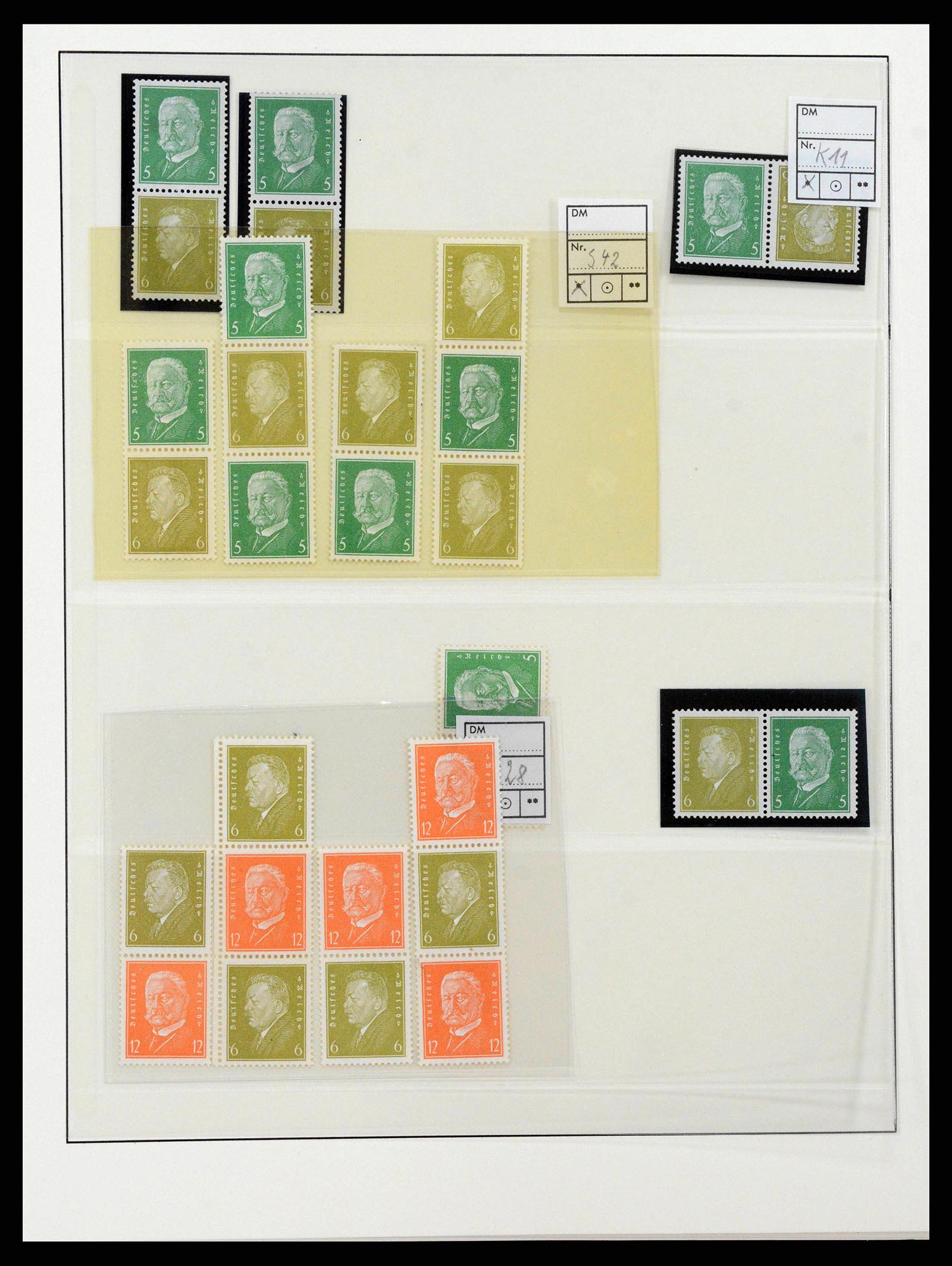 38856 0012 - Postzegelverzameling 38856 Duitse Rijk combinaties 1919-1941.