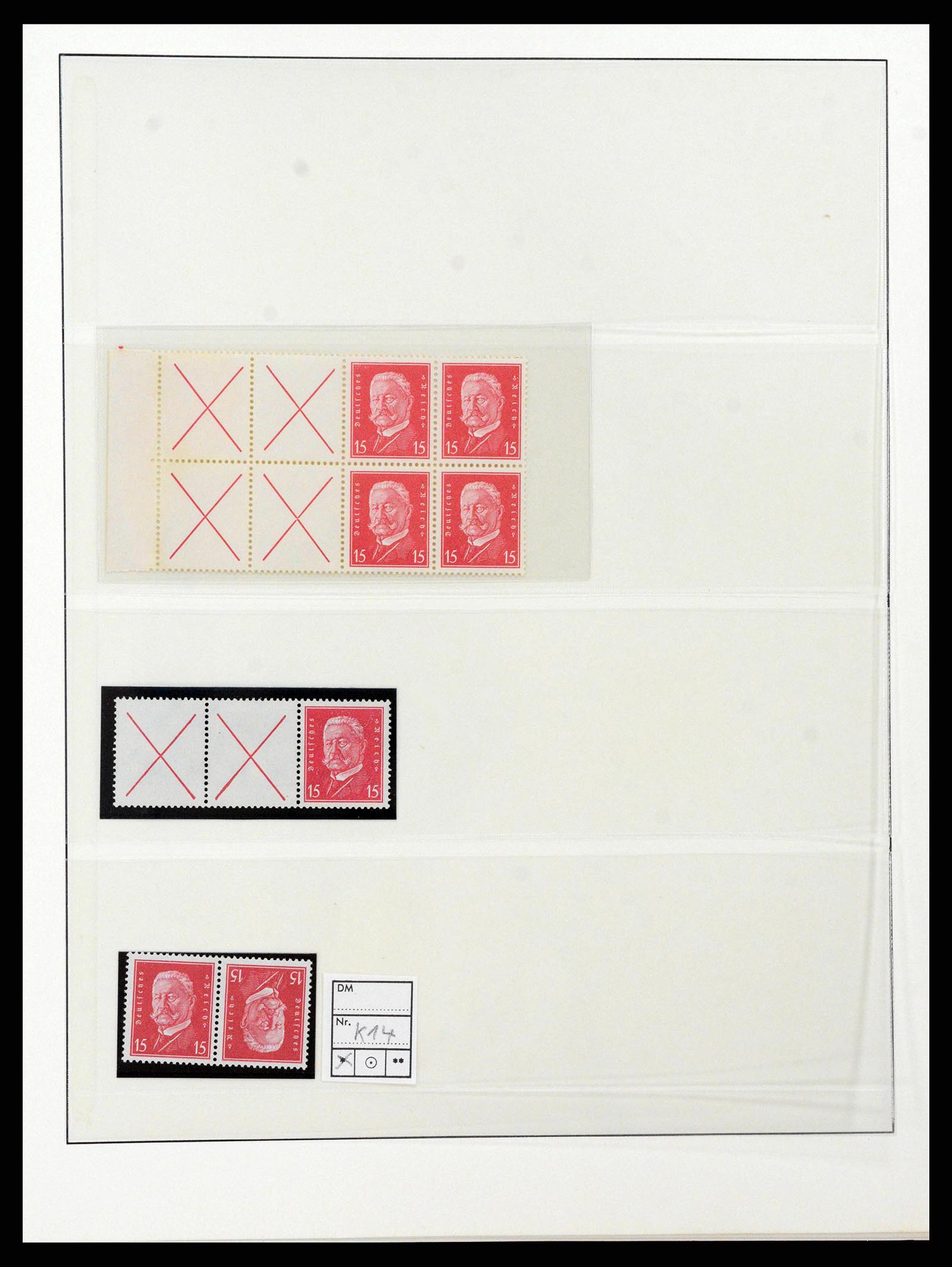 38856 0014 - Postzegelverzameling 38856 Duitse Rijk combinaties 1919-1941.
