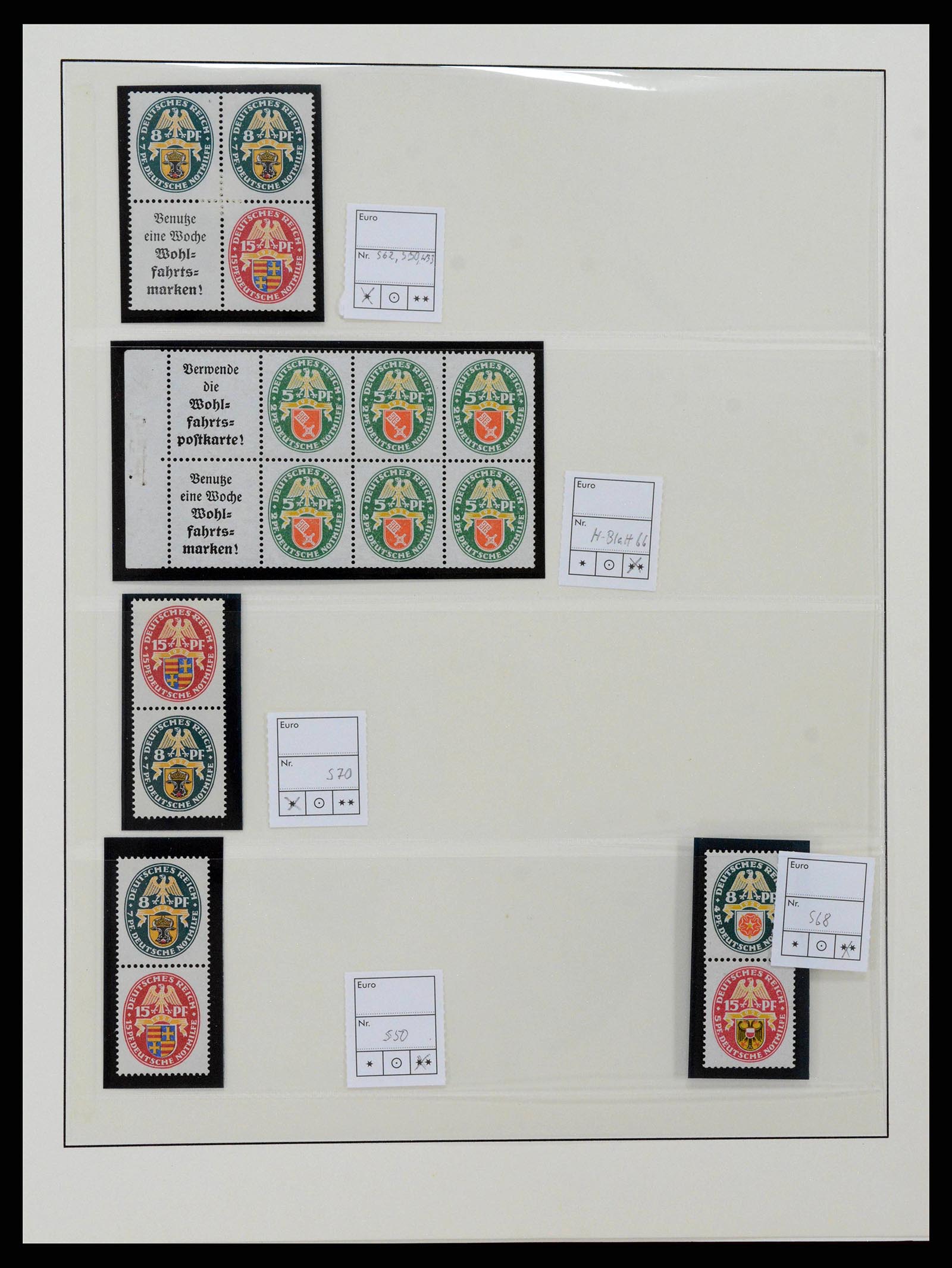 38856 0016 - Postzegelverzameling 38856 Duitse Rijk combinaties 1919-1941.