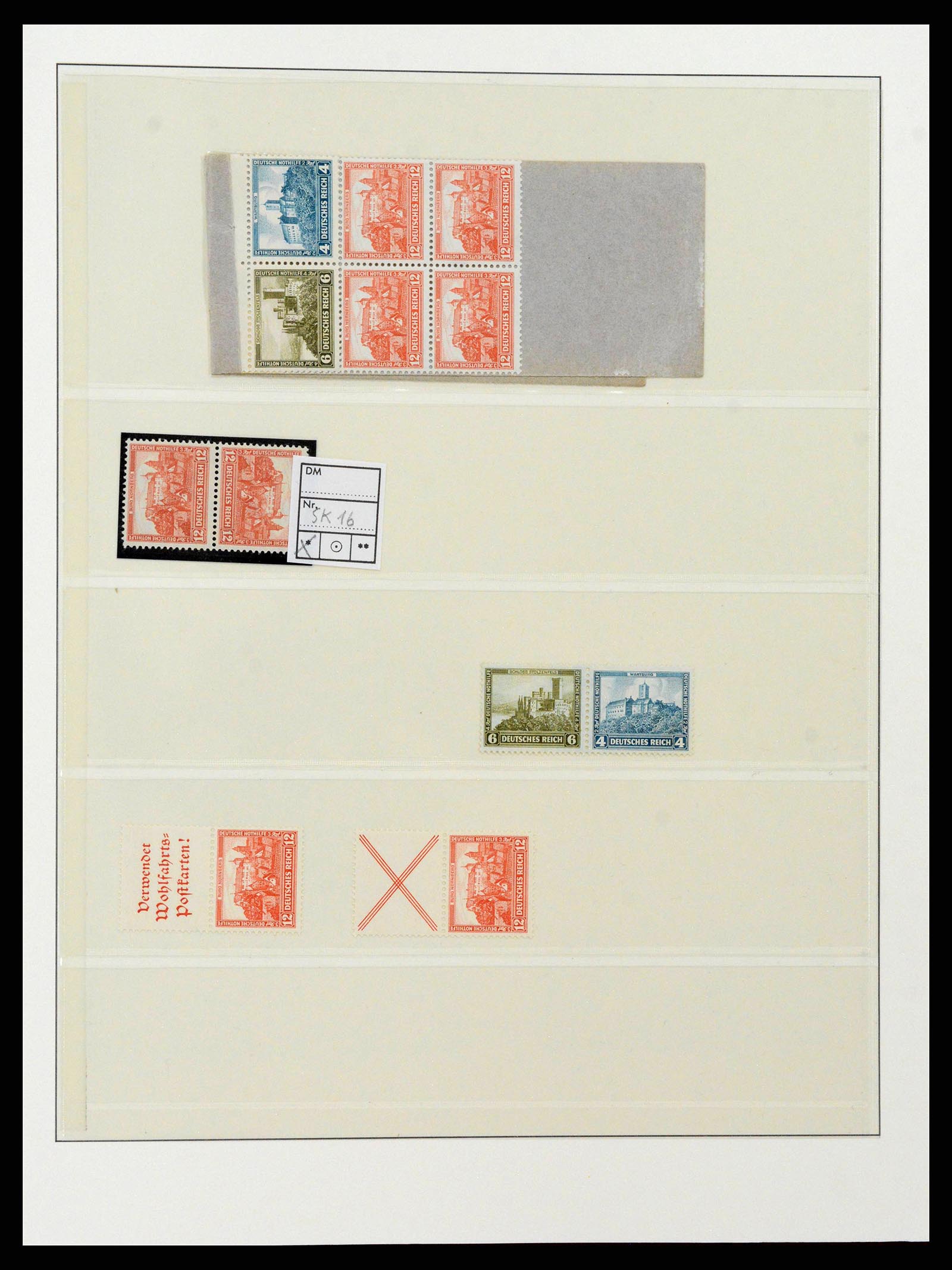 38856 0019 - Postzegelverzameling 38856 Duitse Rijk combinaties 1919-1941.
