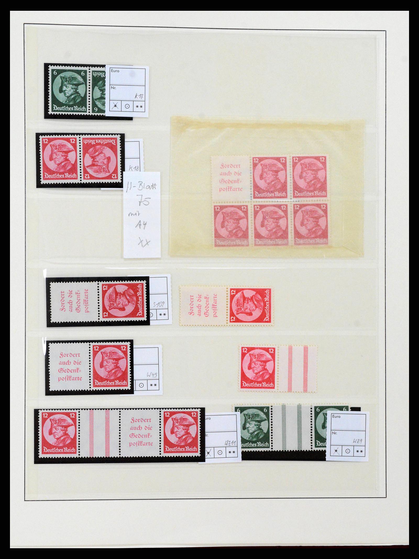 38856 0020 - Postzegelverzameling 38856 Duitse Rijk combinaties 1919-1941.