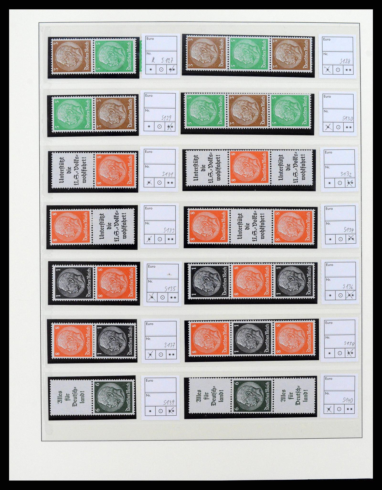 38856 0030 - Postzegelverzameling 38856 Duitse Rijk combinaties 1919-1941.