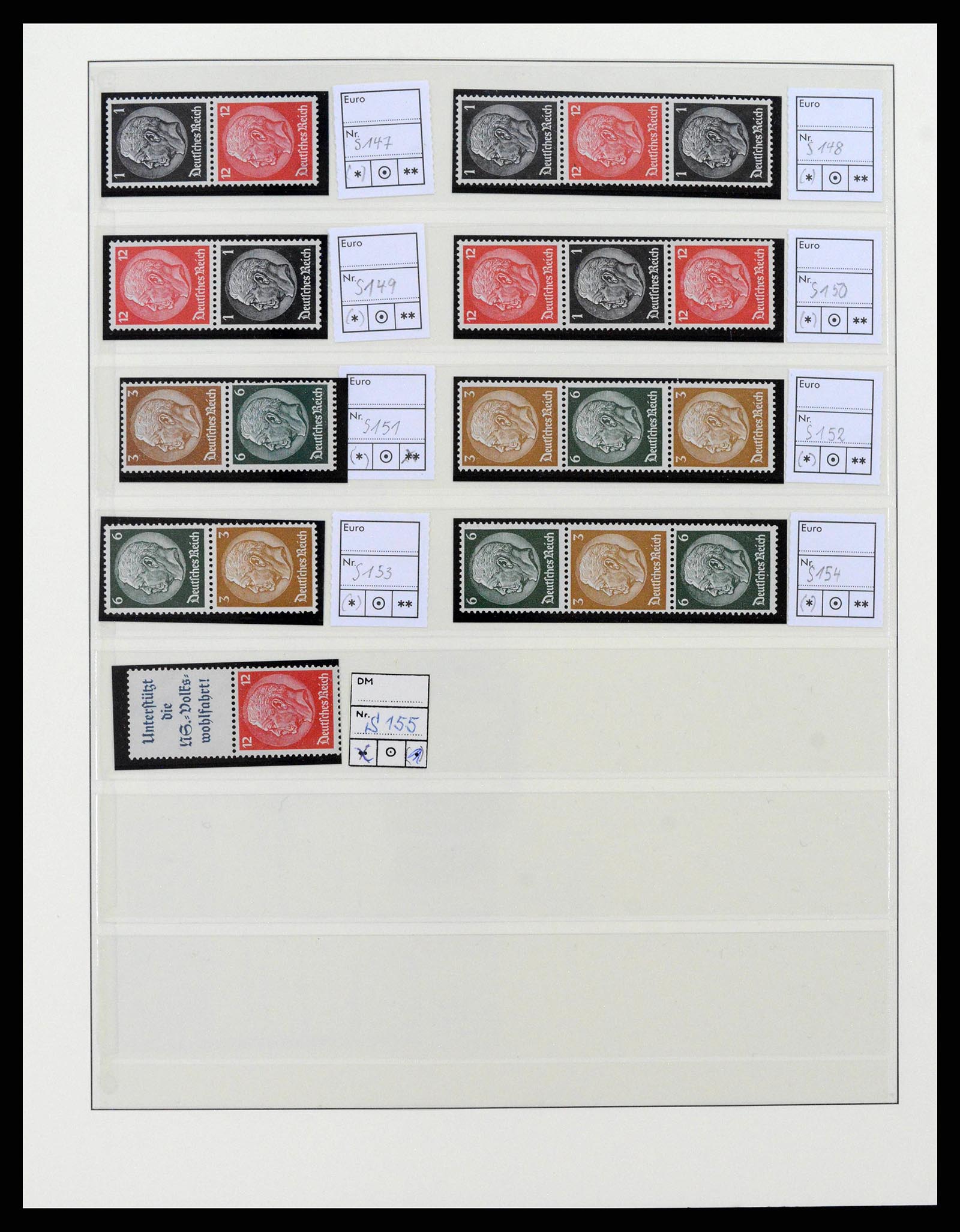 38856 0032 - Postzegelverzameling 38856 Duitse Rijk combinaties 1919-1941.