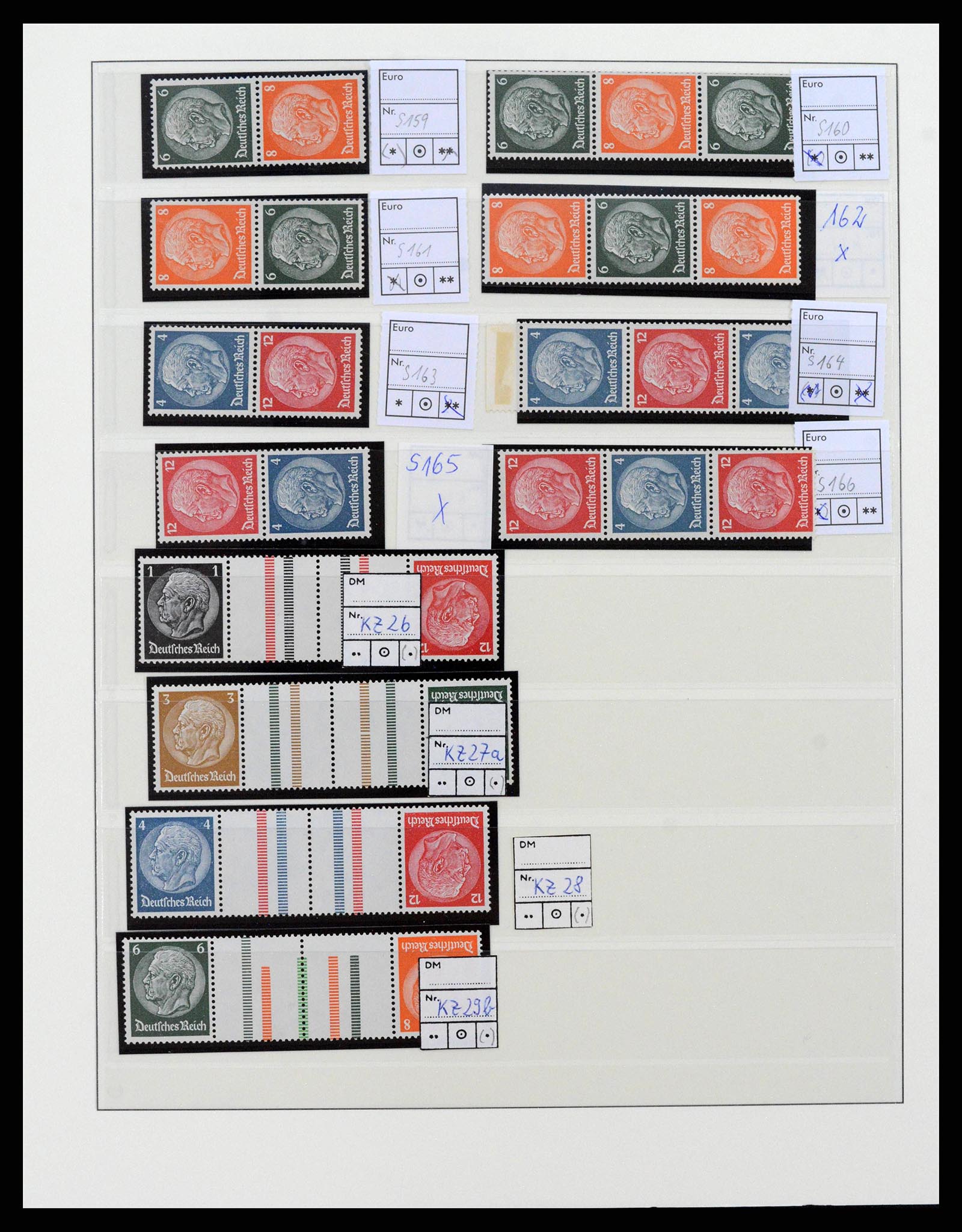 38856 0033 - Postzegelverzameling 38856 Duitse Rijk combinaties 1919-1941.