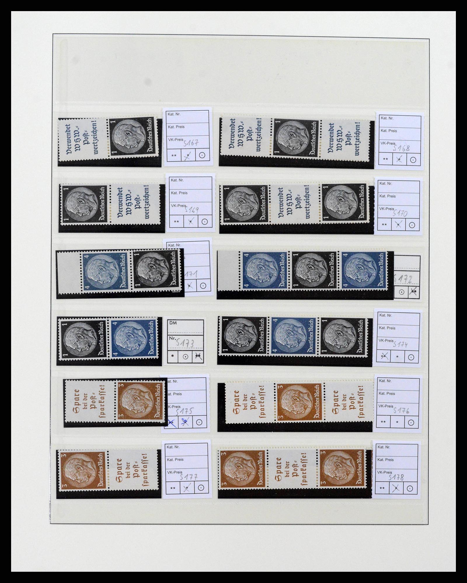 38856 0040 - Postzegelverzameling 38856 Duitse Rijk combinaties 1919-1941.