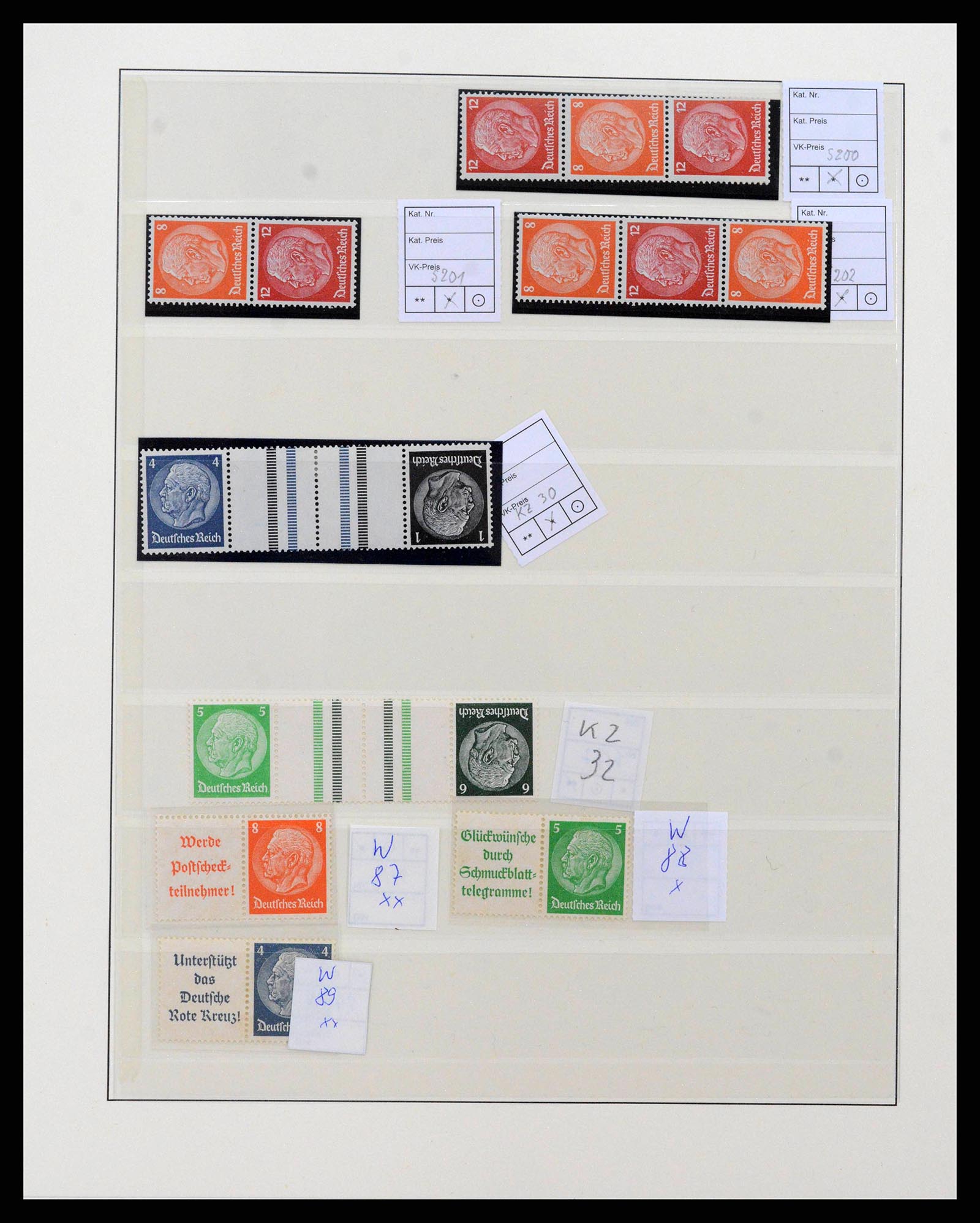 38856 0043 - Postzegelverzameling 38856 Duitse Rijk combinaties 1919-1941.