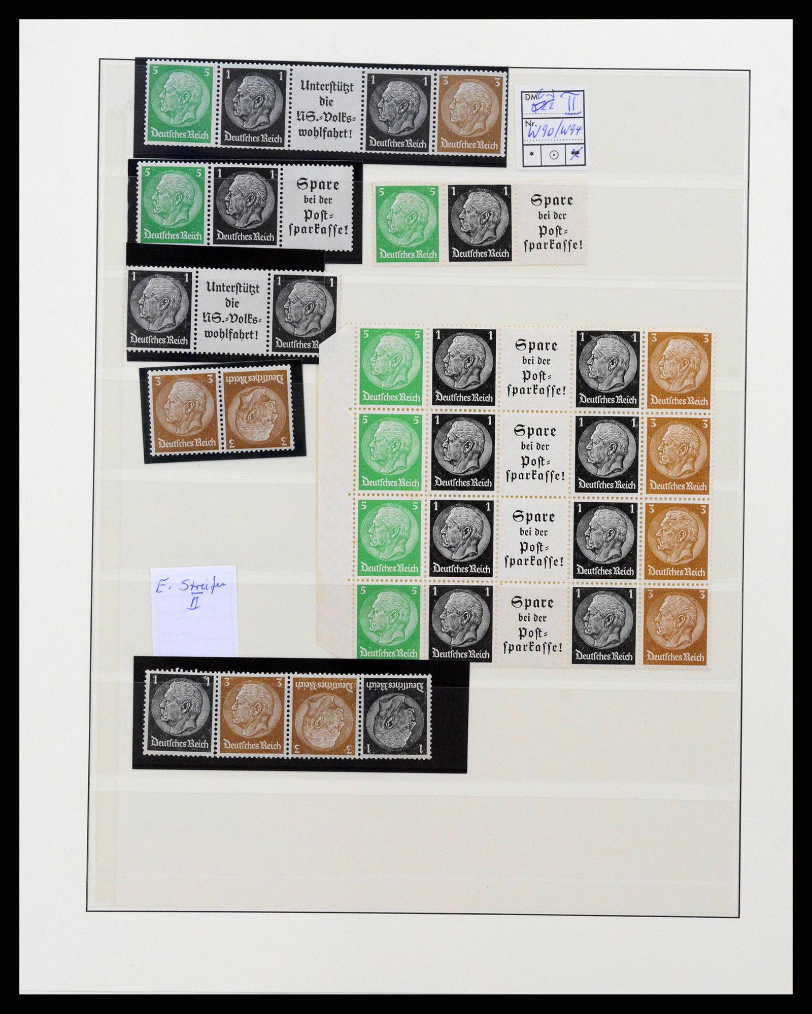 38856 0046 - Postzegelverzameling 38856 Duitse Rijk combinaties 1919-1941.