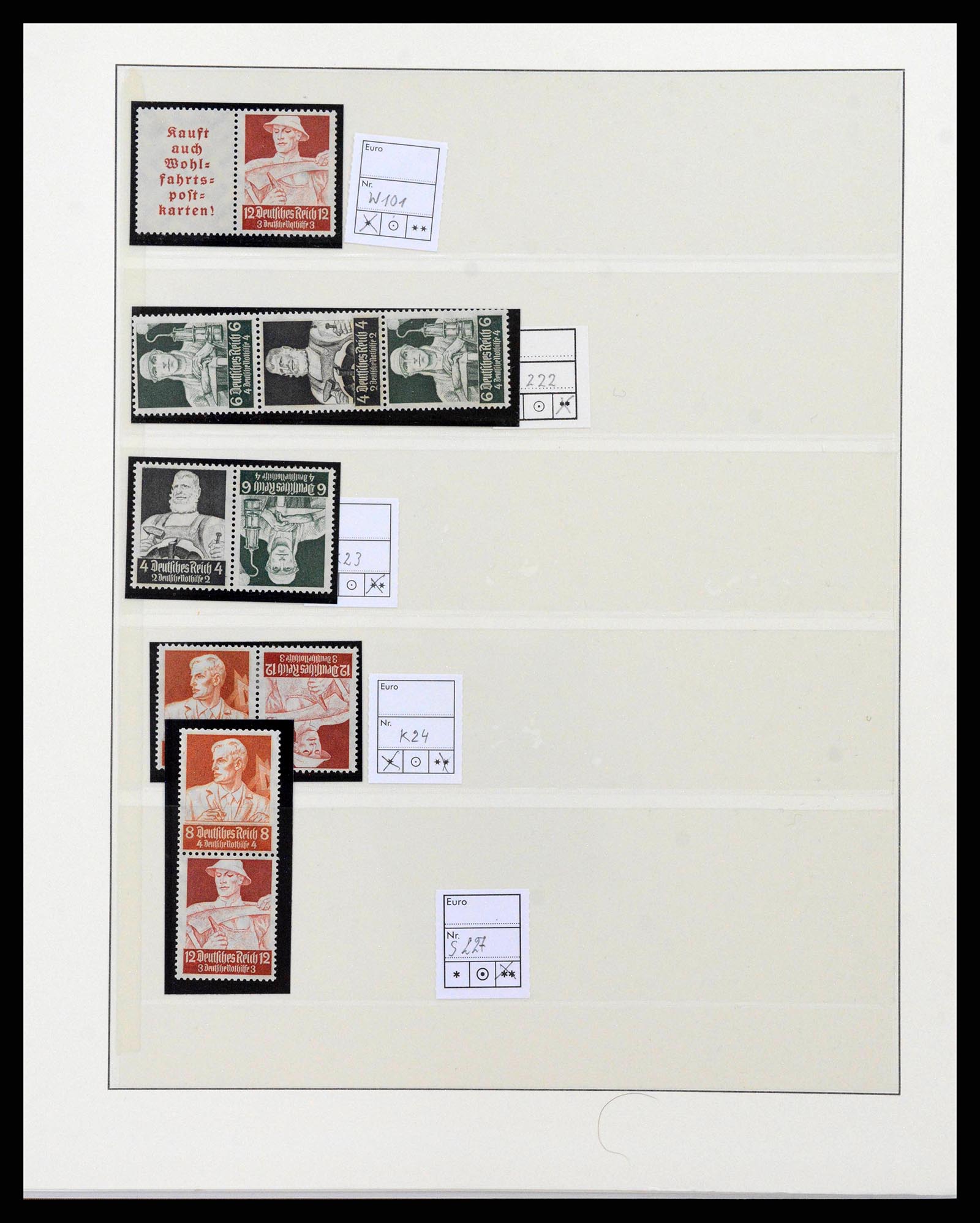 38856 0047 - Postzegelverzameling 38856 Duitse Rijk combinaties 1919-1941.