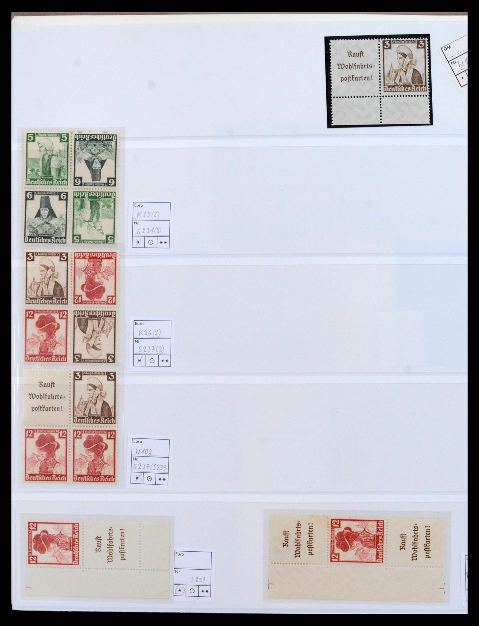 38856 0051 - Postzegelverzameling 38856 Duitse Rijk combinaties 1919-1941.