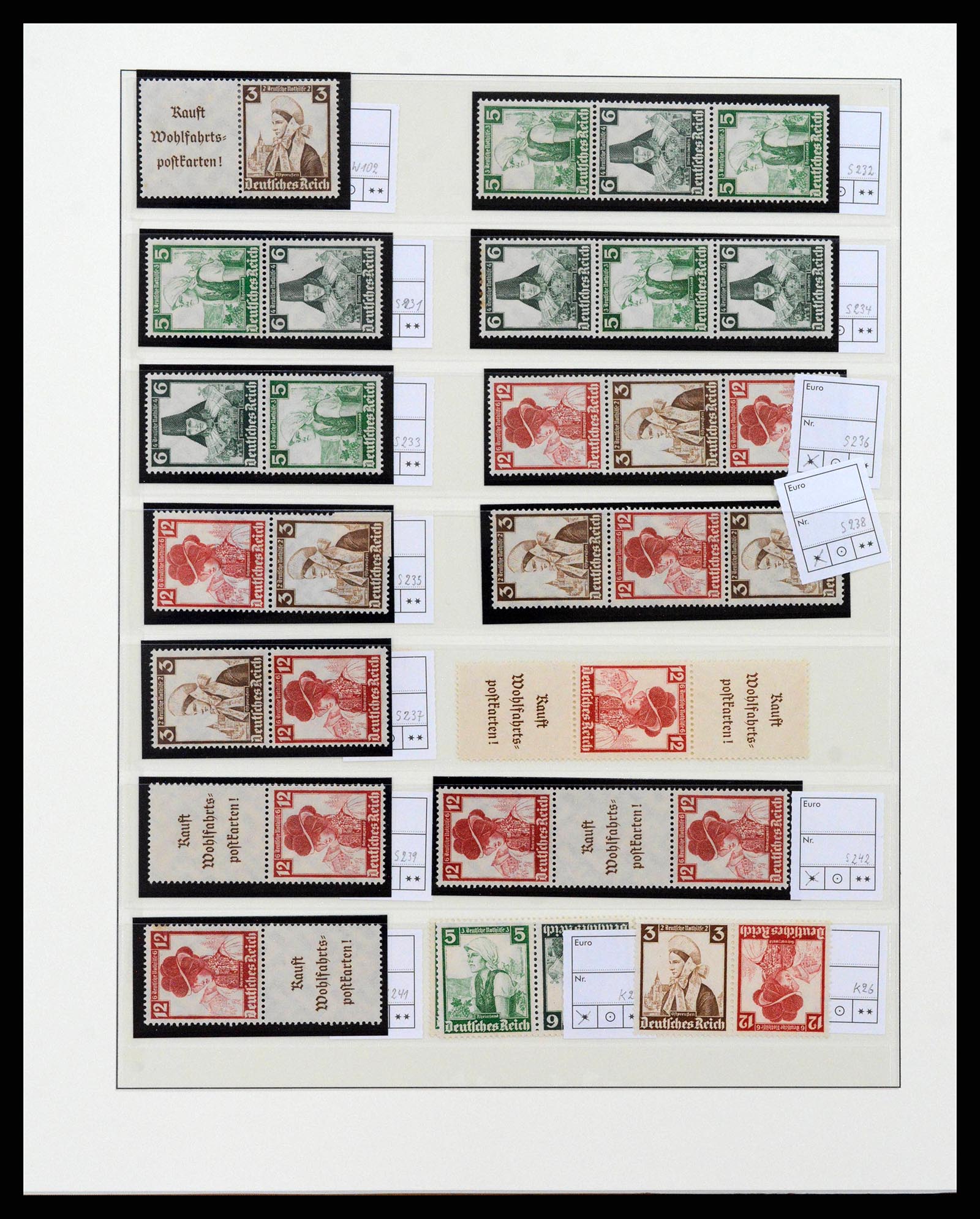 38856 0052 - Postzegelverzameling 38856 Duitse Rijk combinaties 1919-1941.