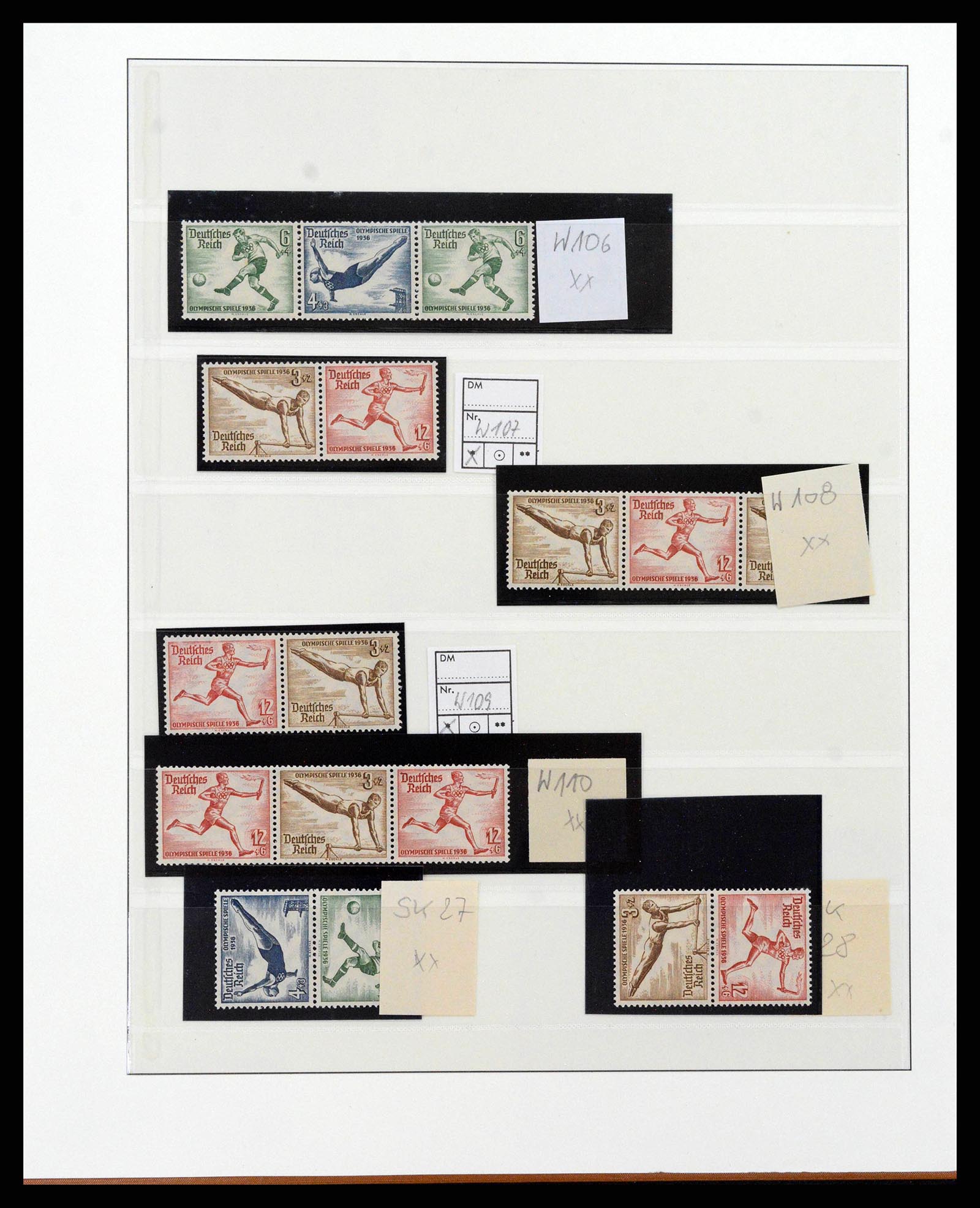38856 0054 - Postzegelverzameling 38856 Duitse Rijk combinaties 1919-1941.
