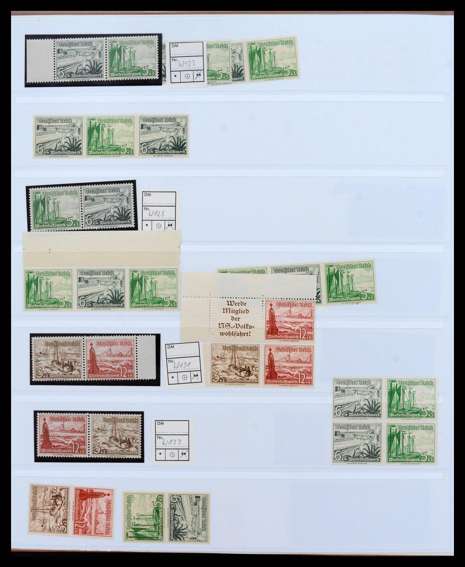 38856 0057 - Postzegelverzameling 38856 Duitse Rijk combinaties 1919-1941.