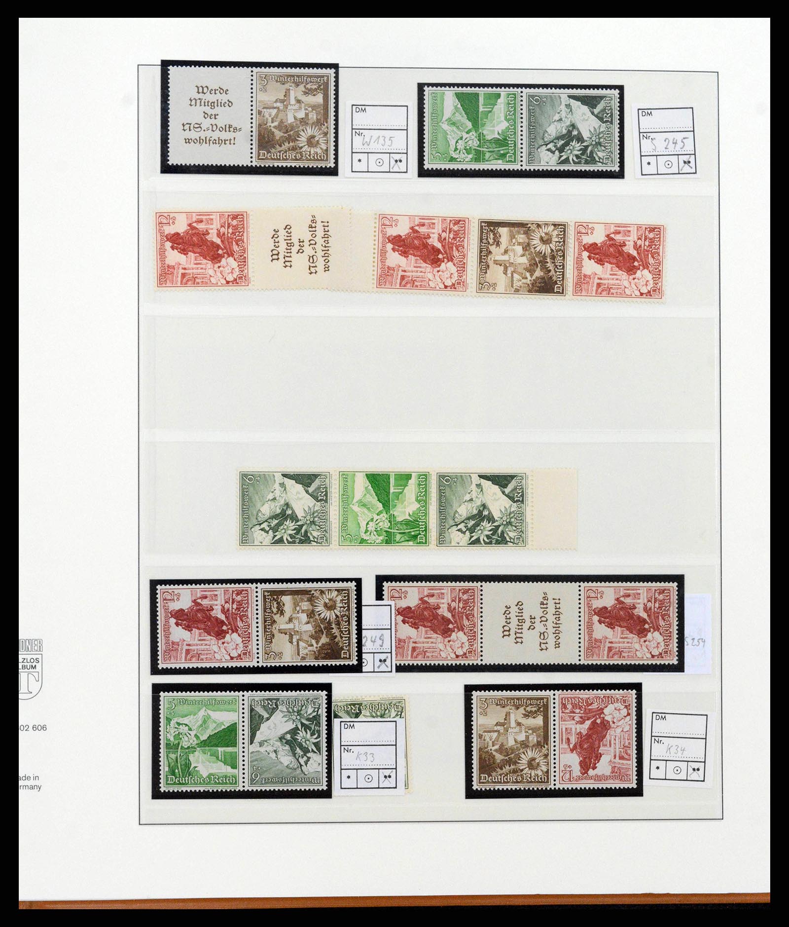 38856 0059 - Postzegelverzameling 38856 Duitse Rijk combinaties 1919-1941.