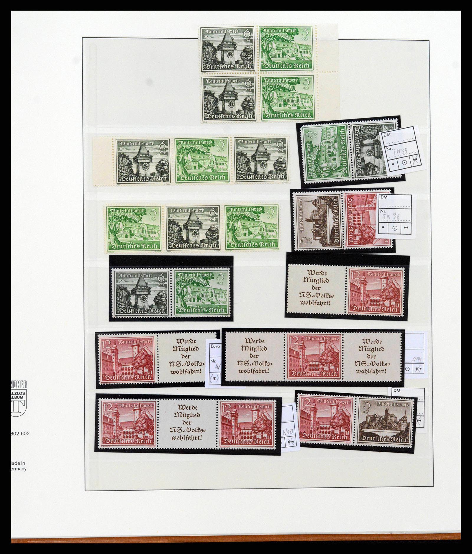 38856 0060 - Postzegelverzameling 38856 Duitse Rijk combinaties 1919-1941.
