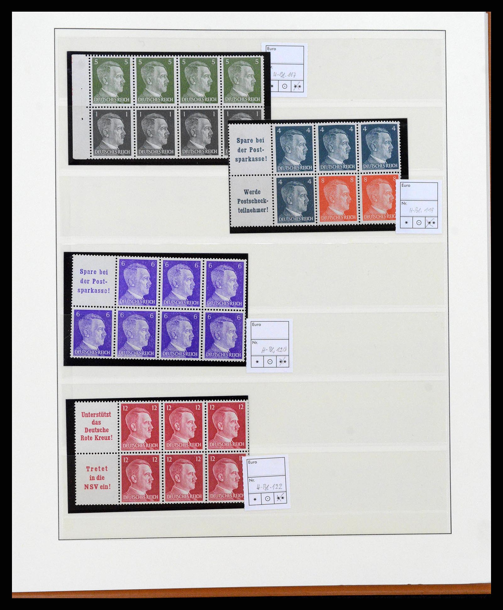 38856 0065 - Postzegelverzameling 38856 Duitse Rijk combinaties 1919-1941.