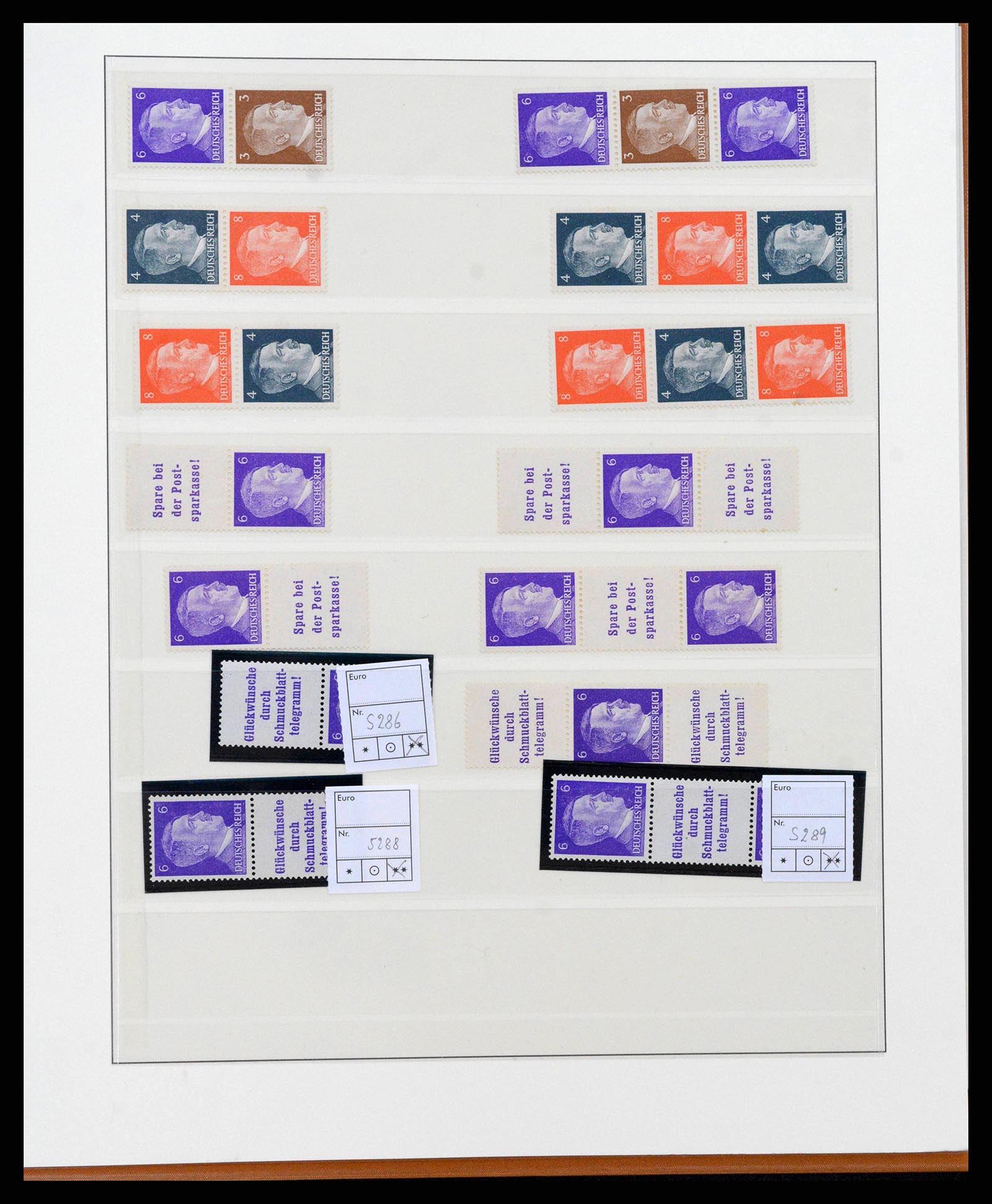 38856 0067 - Postzegelverzameling 38856 Duitse Rijk combinaties 1919-1941.