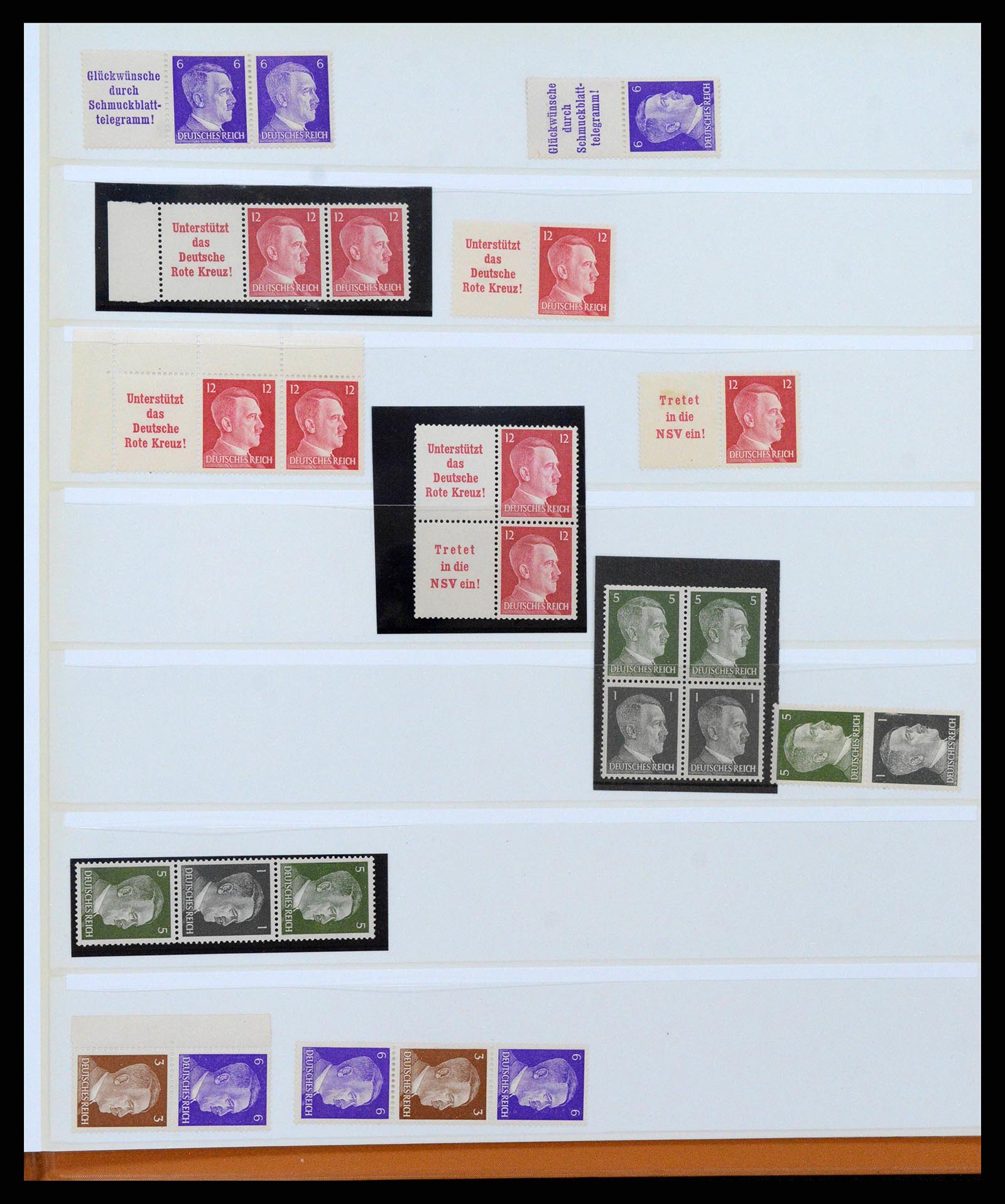 38856 0071 - Postzegelverzameling 38856 Duitse Rijk combinaties 1919-1941.