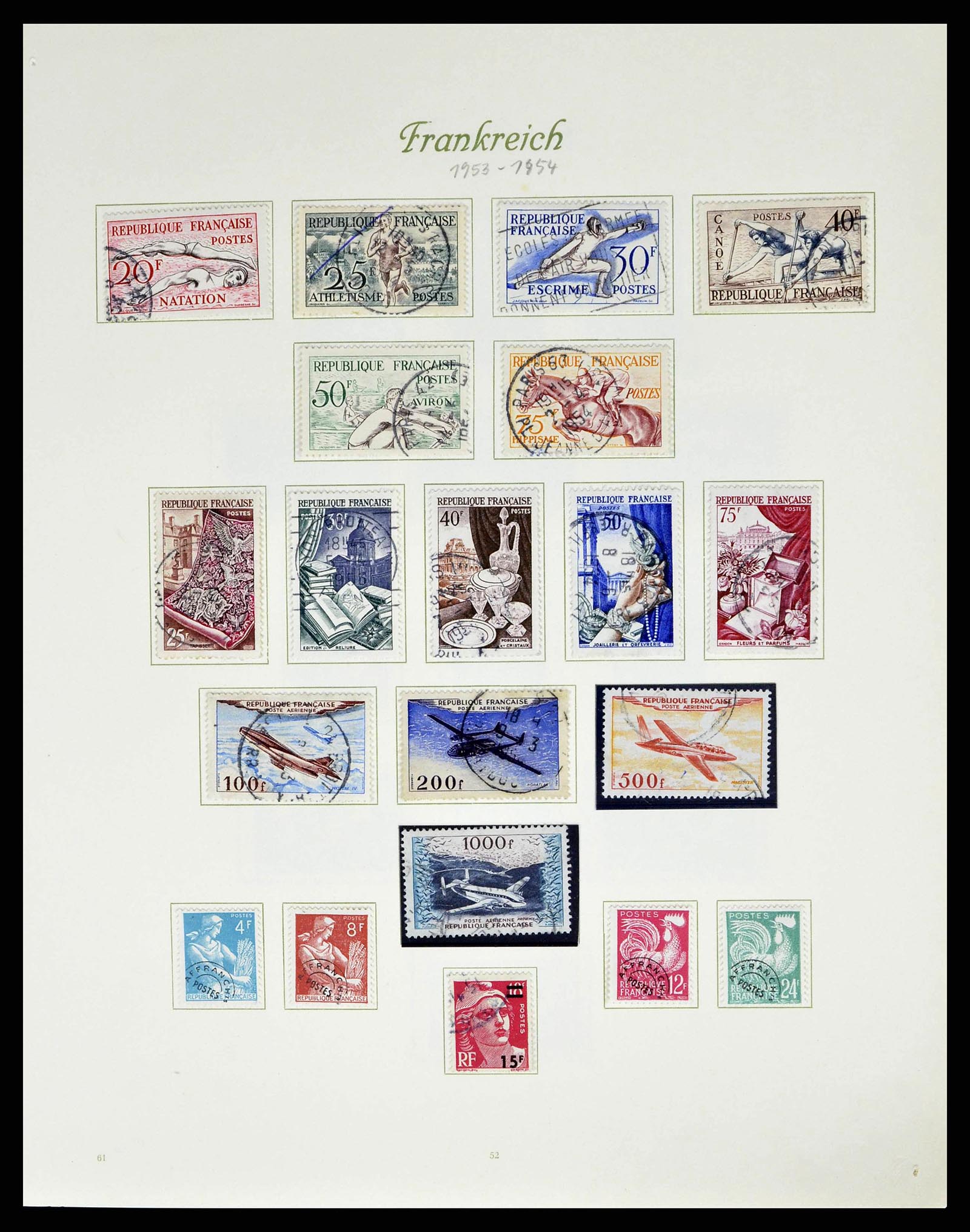 38886 0062 - Postzegelverzameling 38886 Frankrijk 1849-1971.
