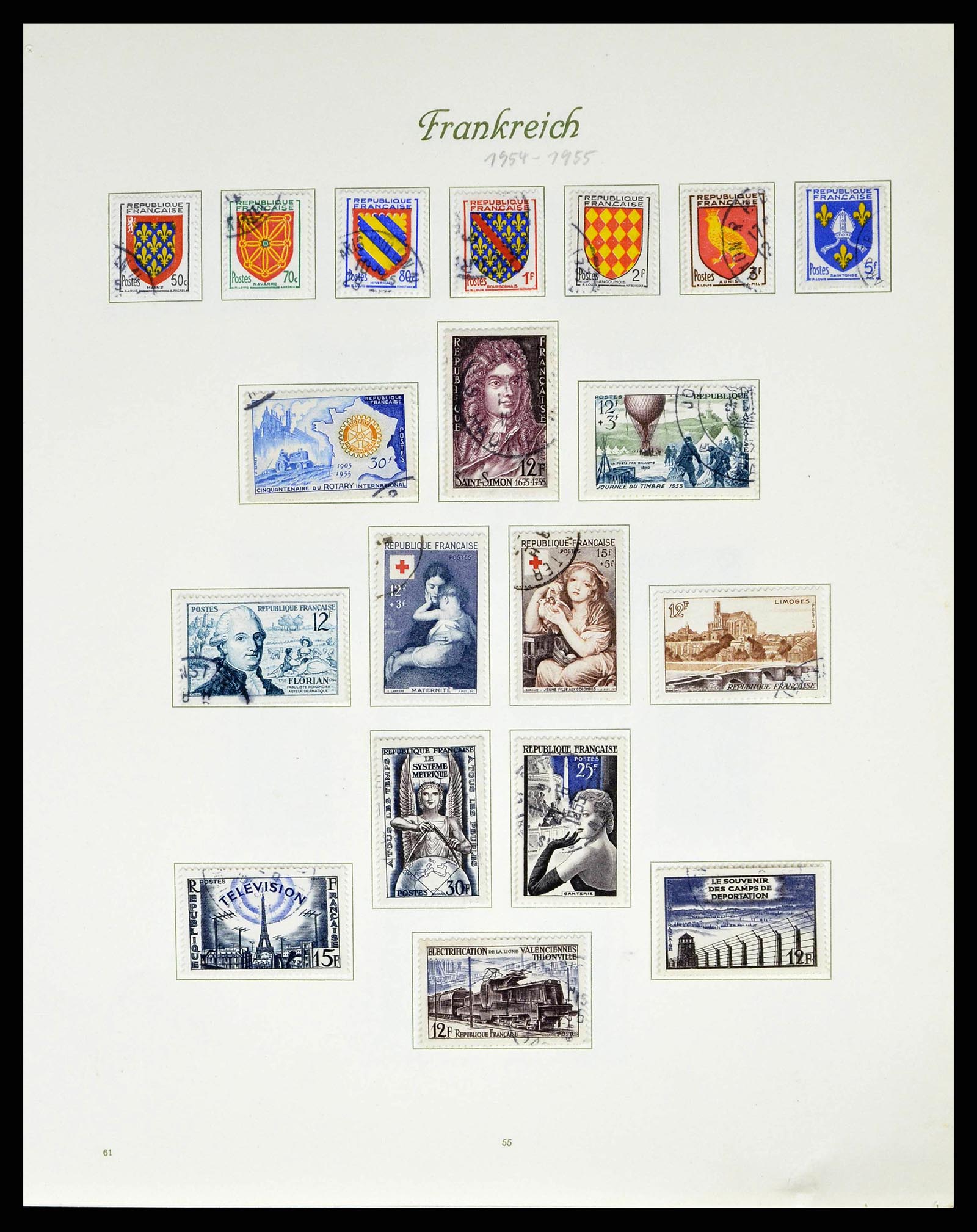 38886 0065 - Postzegelverzameling 38886 Frankrijk 1849-1971.
