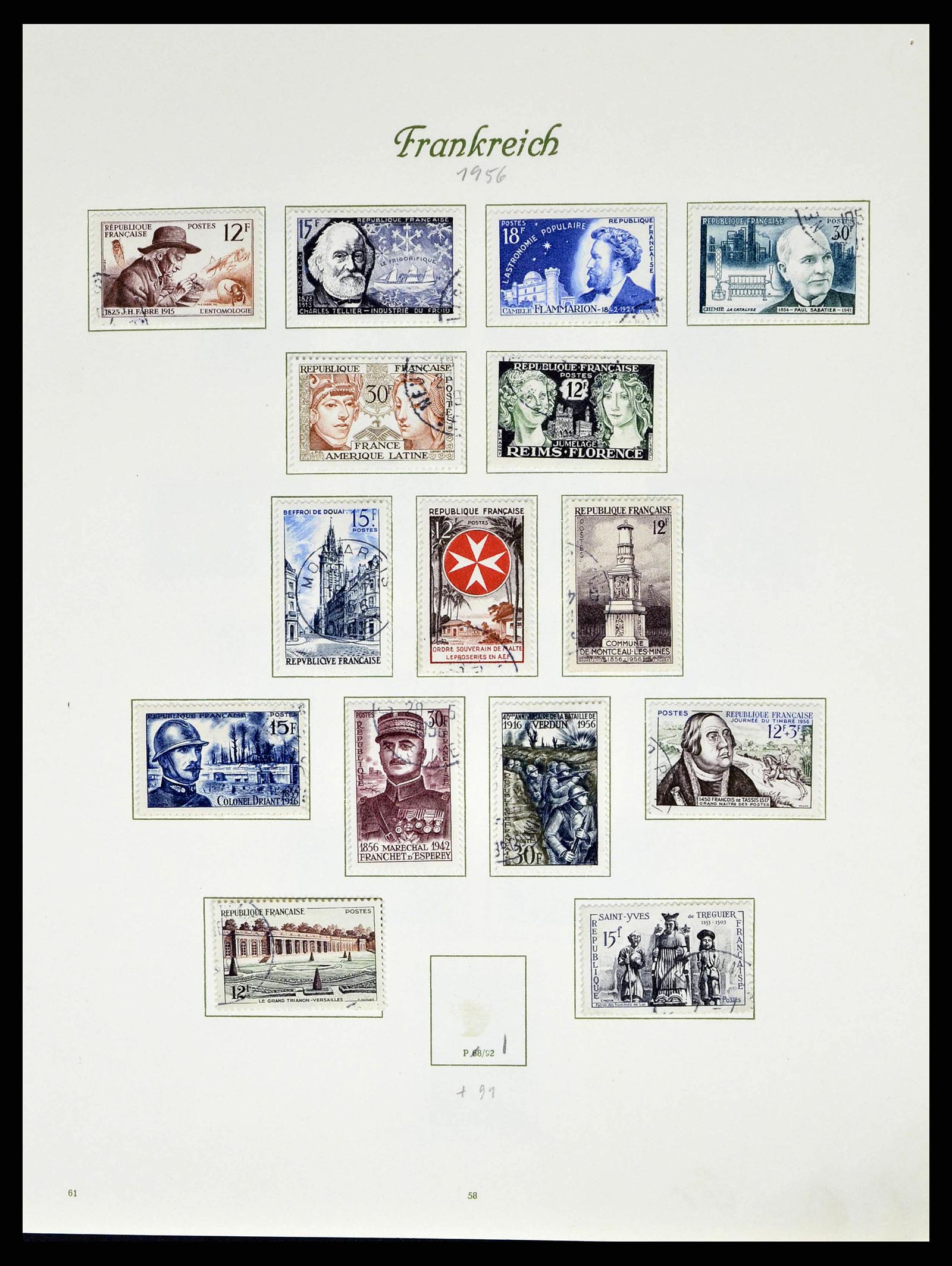 38886 0068 - Postzegelverzameling 38886 Frankrijk 1849-1971.