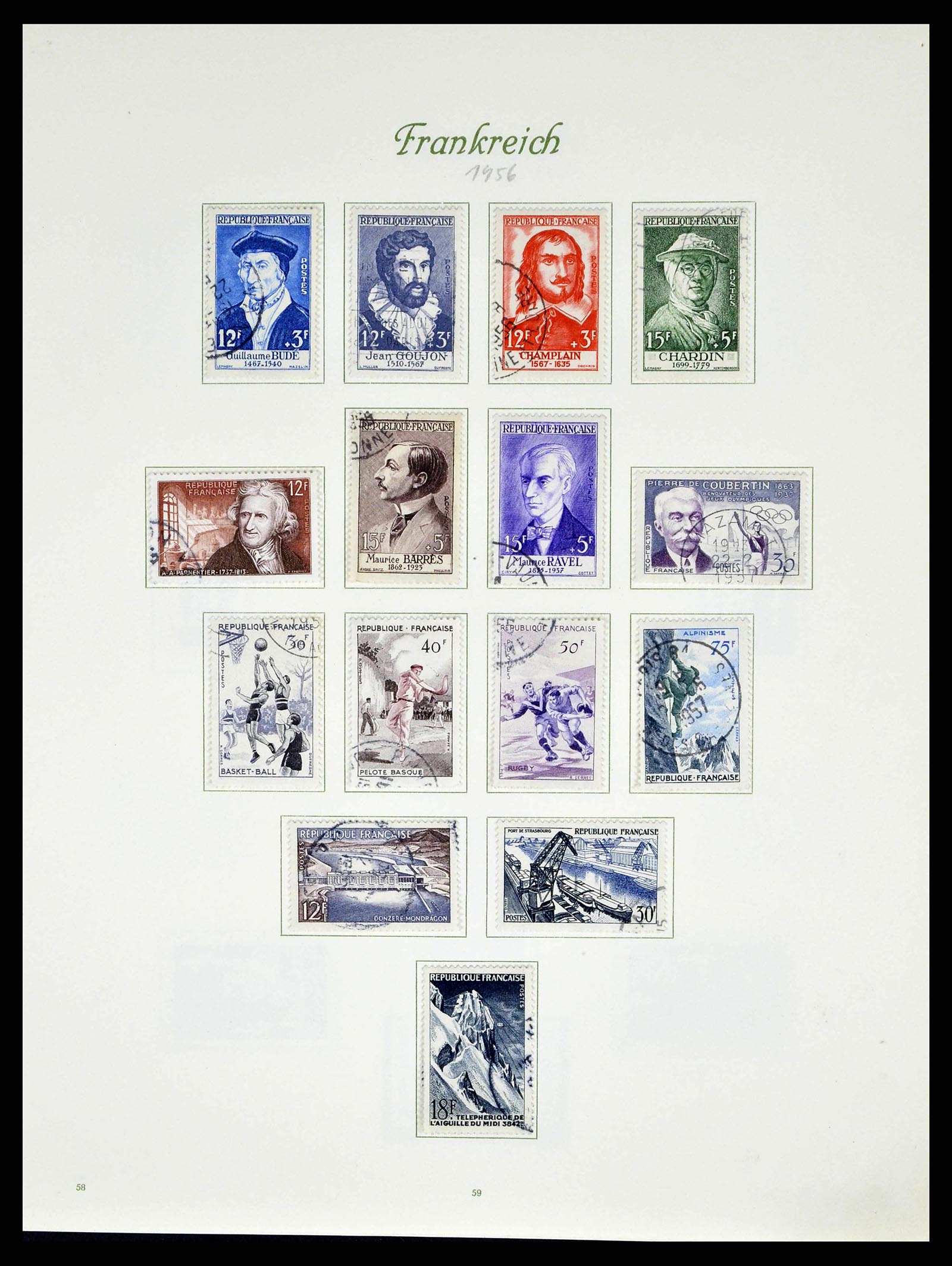 38886 0069 - Postzegelverzameling 38886 Frankrijk 1849-1971.
