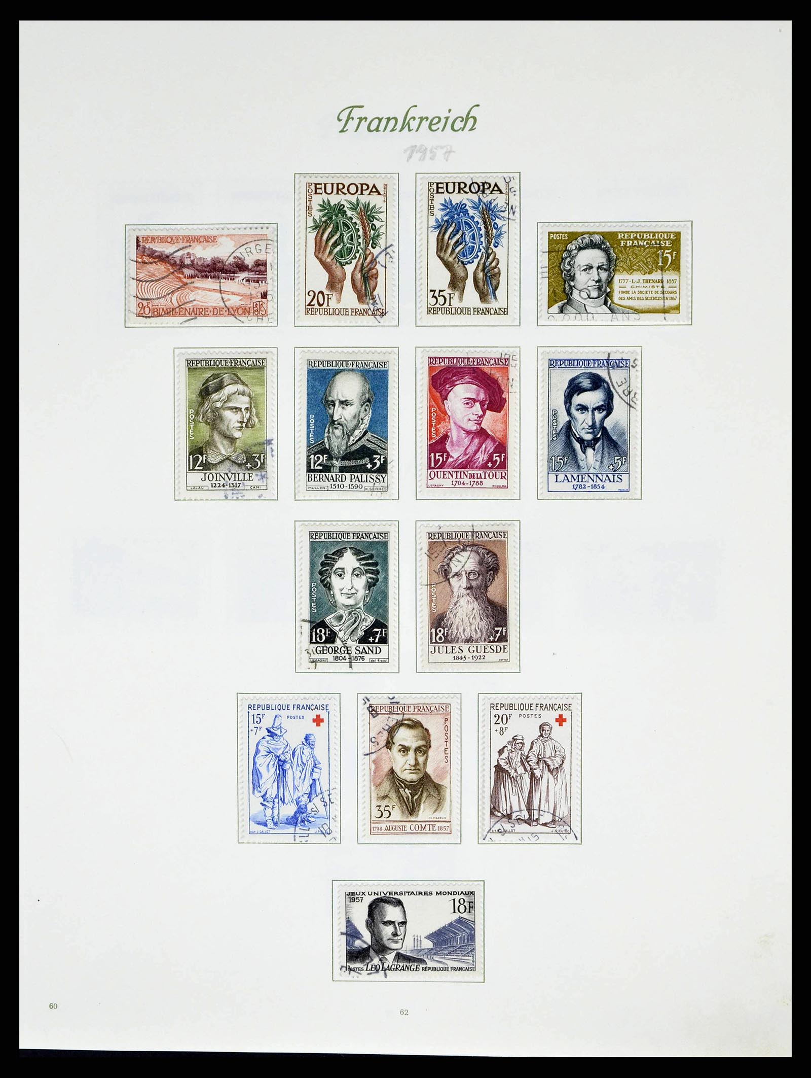 38886 0072 - Postzegelverzameling 38886 Frankrijk 1849-1971.