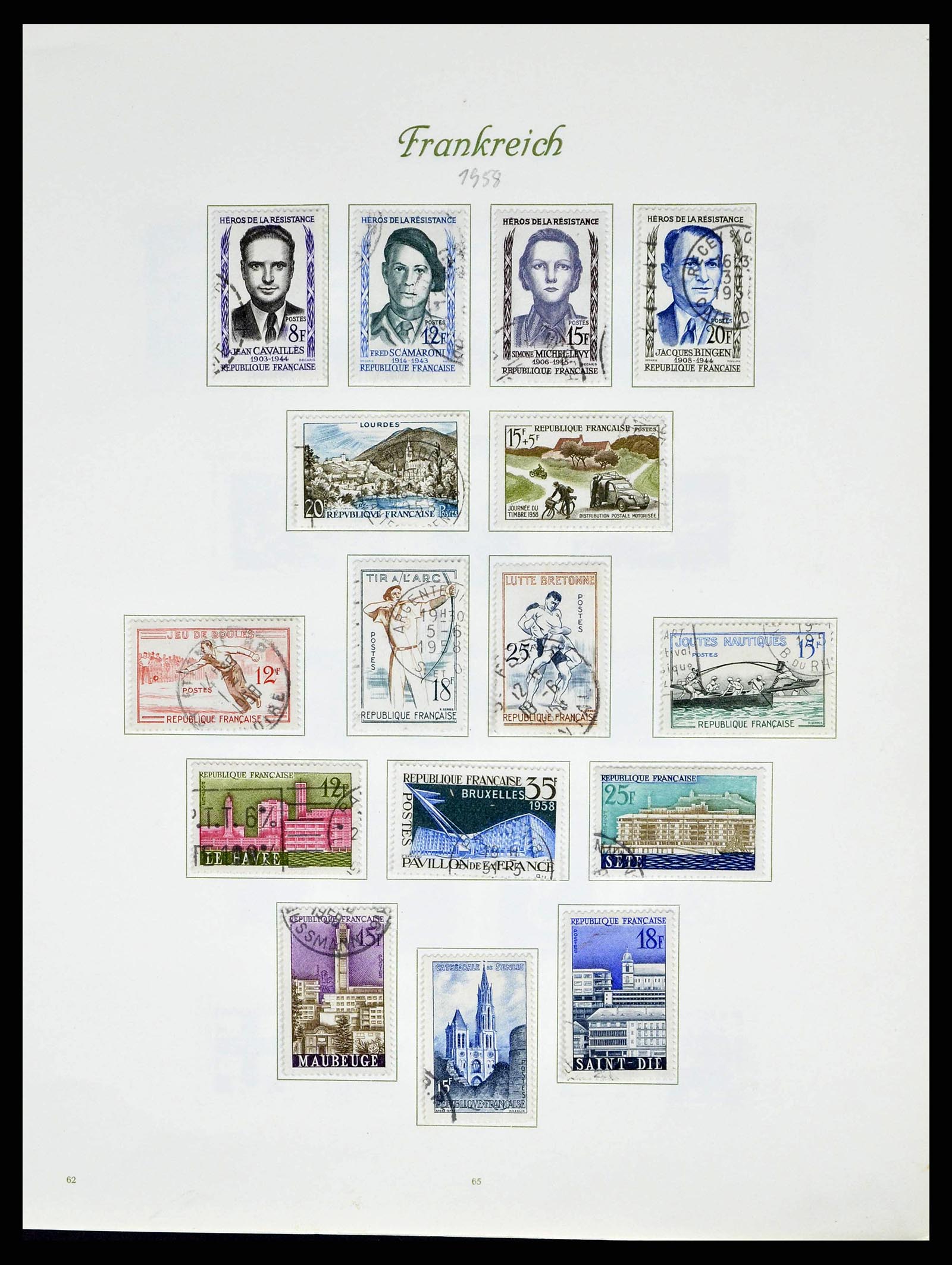 38886 0075 - Postzegelverzameling 38886 Frankrijk 1849-1971.
