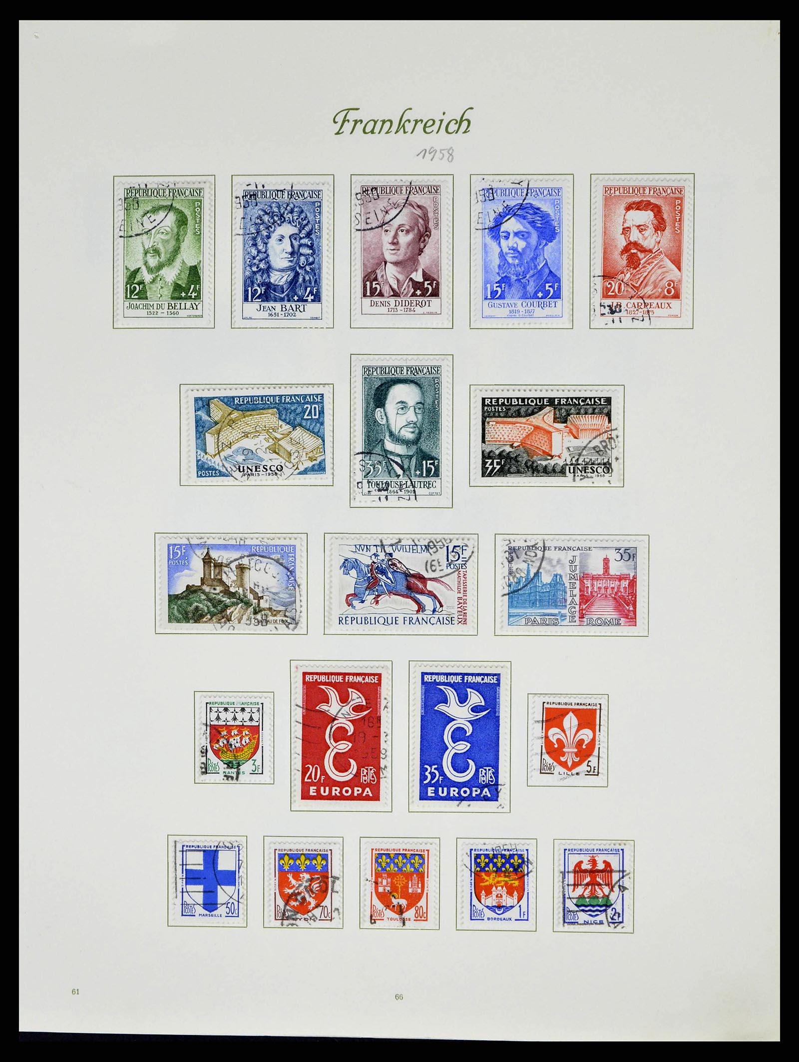 38886 0076 - Postzegelverzameling 38886 Frankrijk 1849-1971.