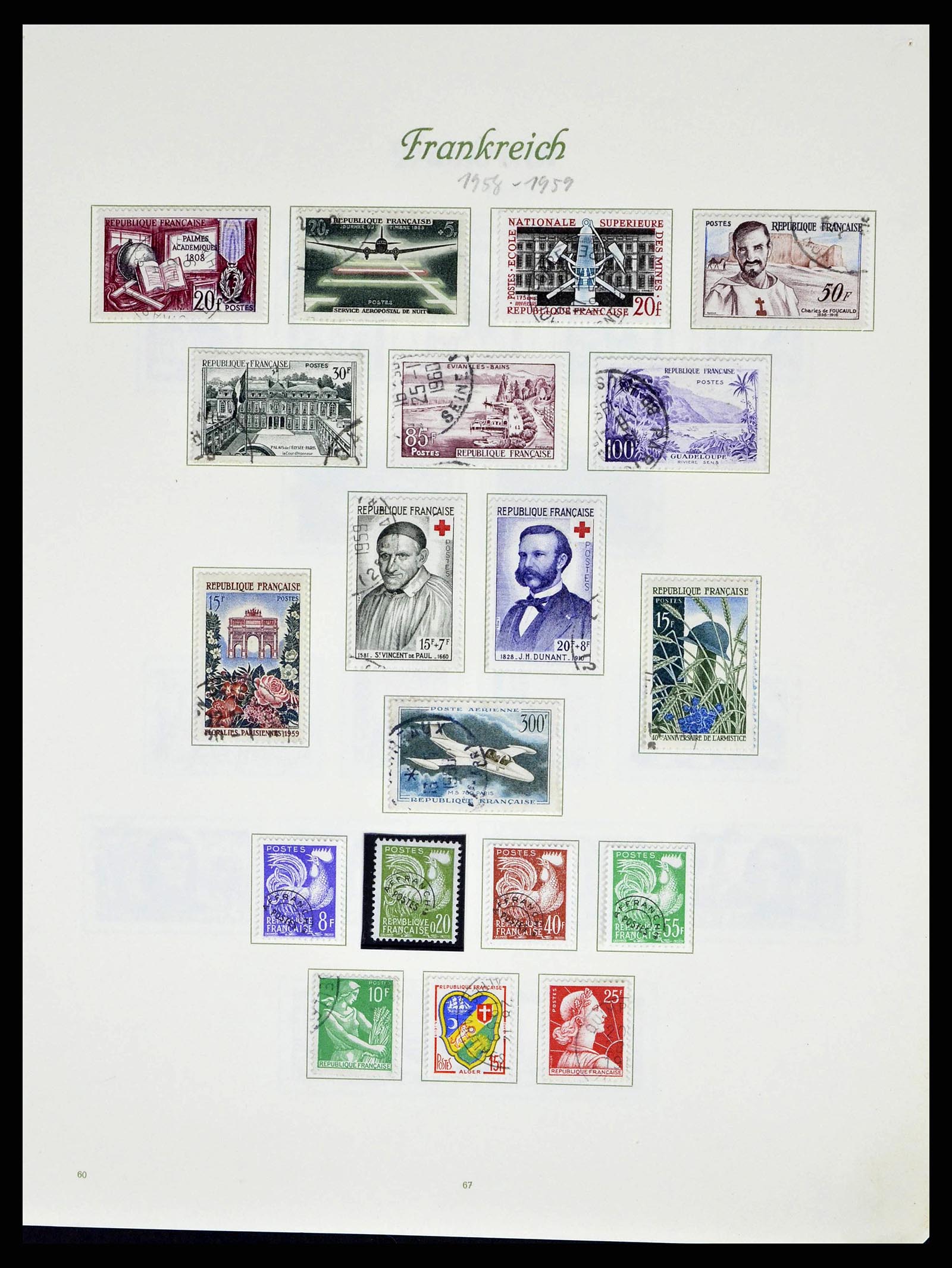 38886 0077 - Postzegelverzameling 38886 Frankrijk 1849-1971.