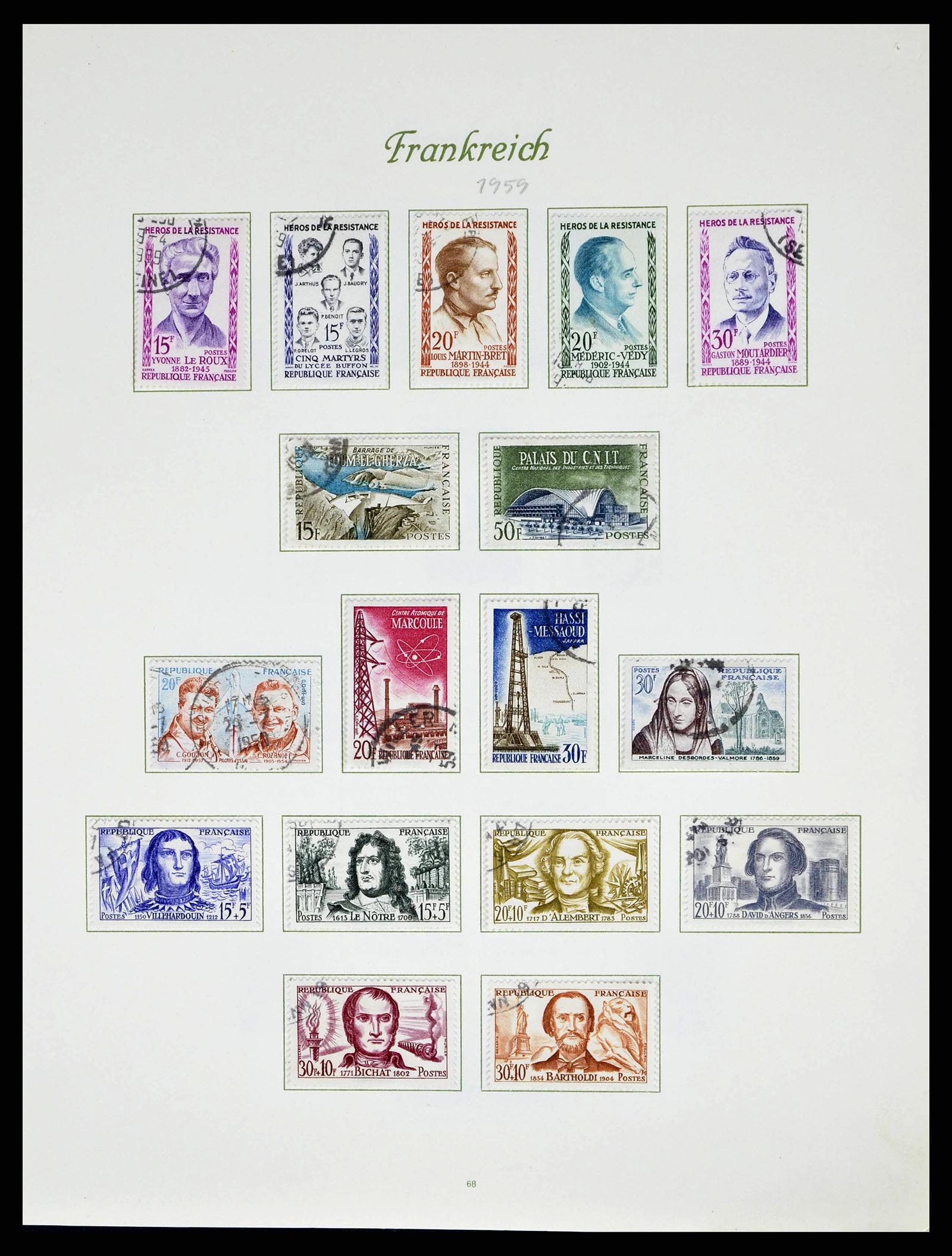 38886 0078 - Postzegelverzameling 38886 Frankrijk 1849-1971.