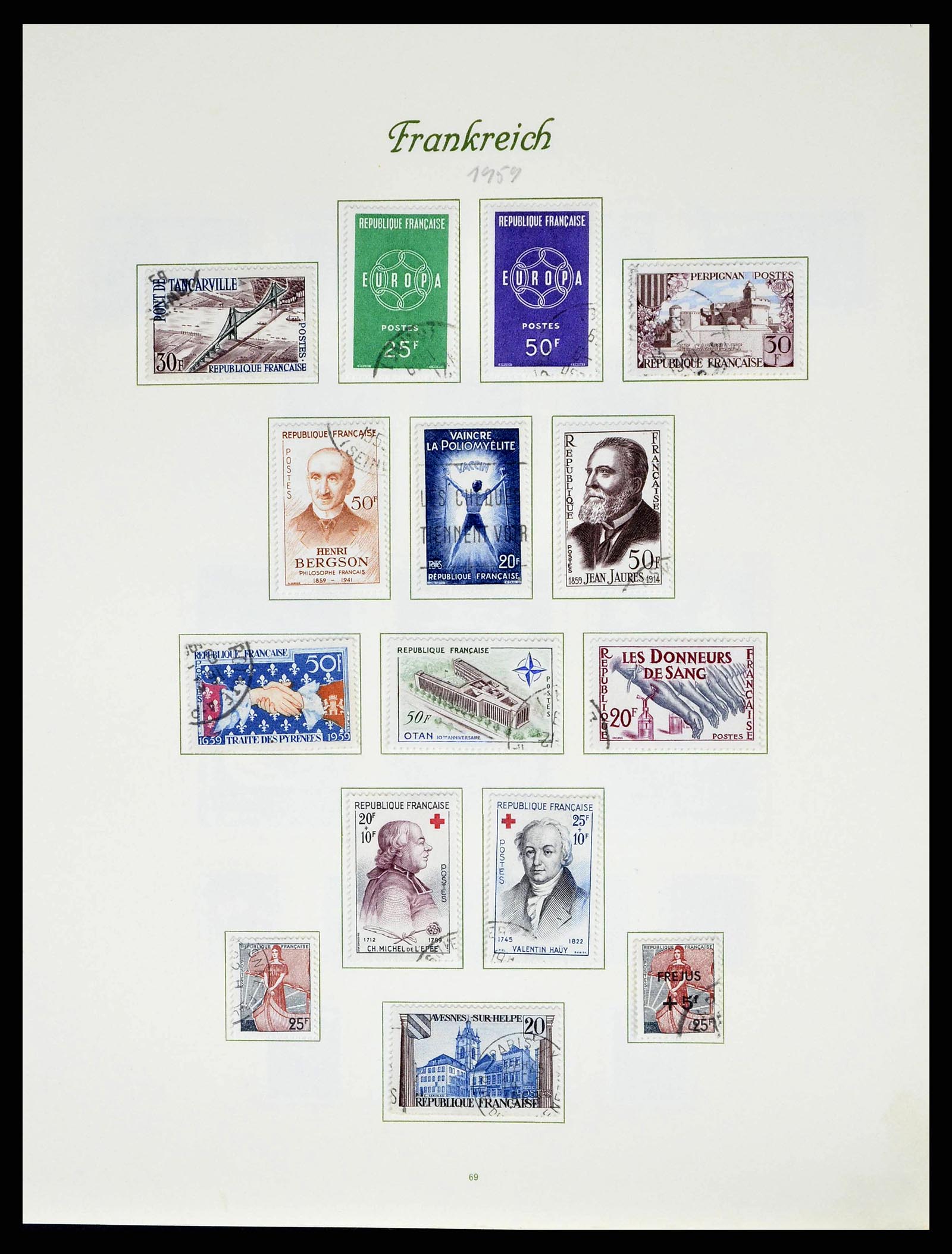 38886 0079 - Postzegelverzameling 38886 Frankrijk 1849-1971.