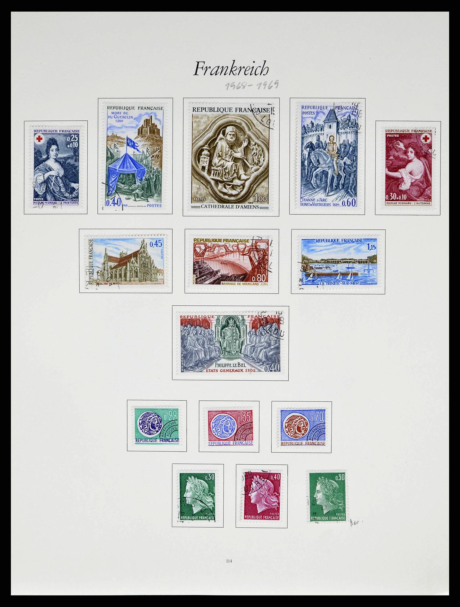 38886 0108 - Postzegelverzameling 38886 Frankrijk 1849-1971.