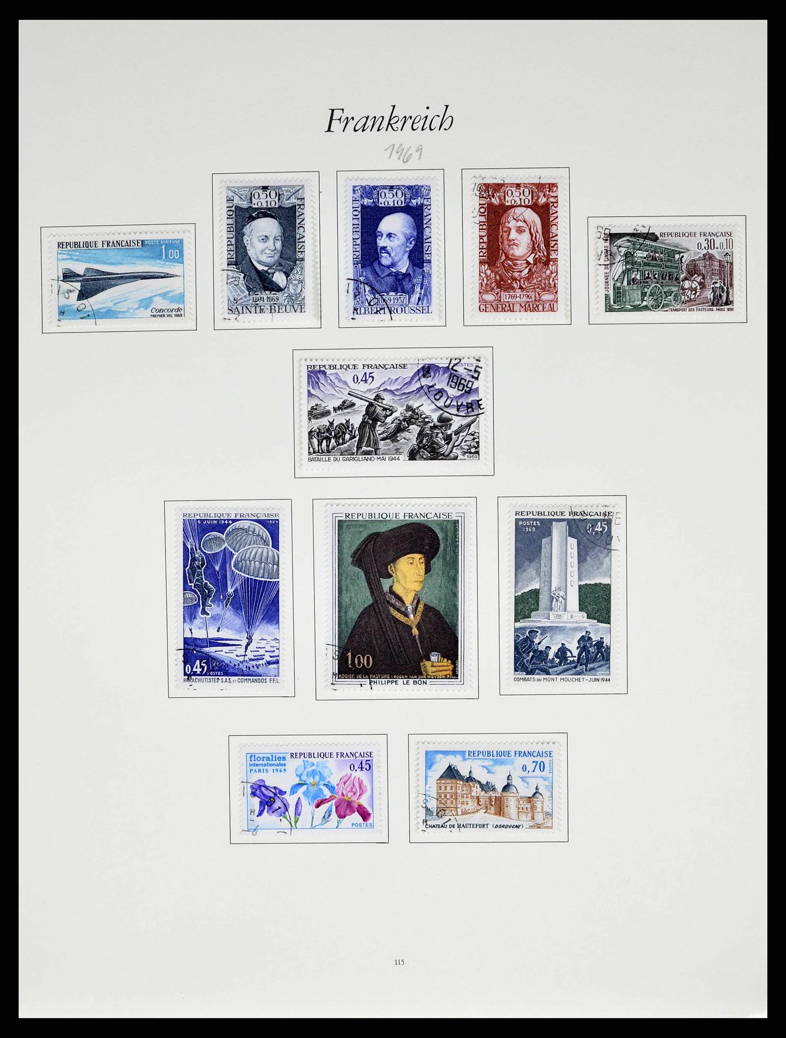 38886 0109 - Postzegelverzameling 38886 Frankrijk 1849-1971.