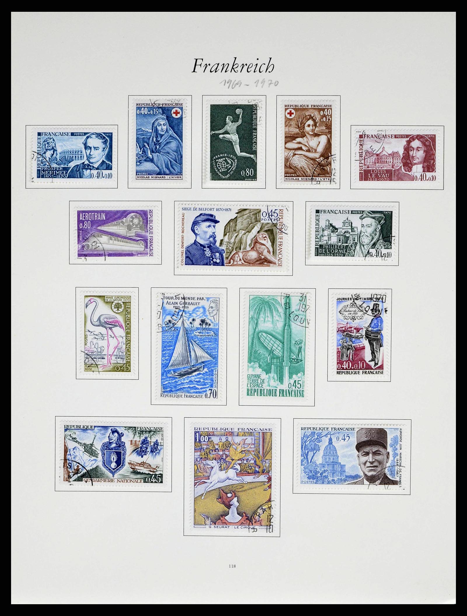 38886 0112 - Postzegelverzameling 38886 Frankrijk 1849-1971.