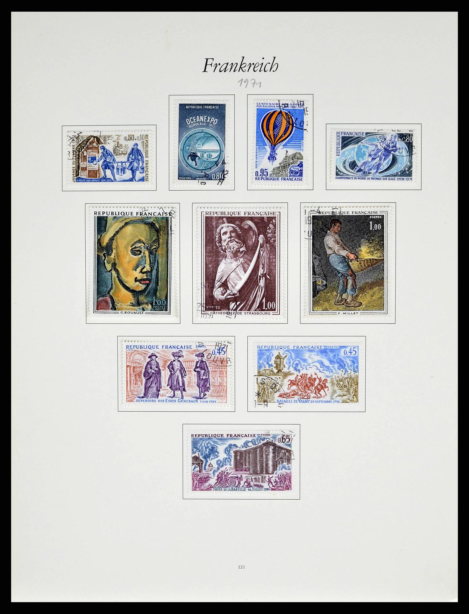 38886 0115 - Postzegelverzameling 38886 Frankrijk 1849-1971.