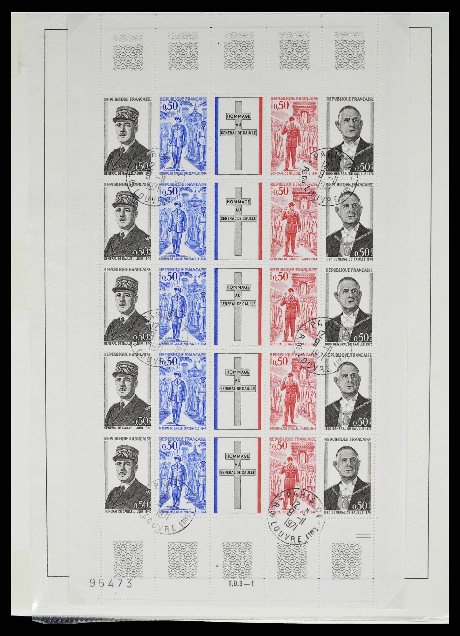 38886 0119 - Postzegelverzameling 38886 Frankrijk 1849-1971.