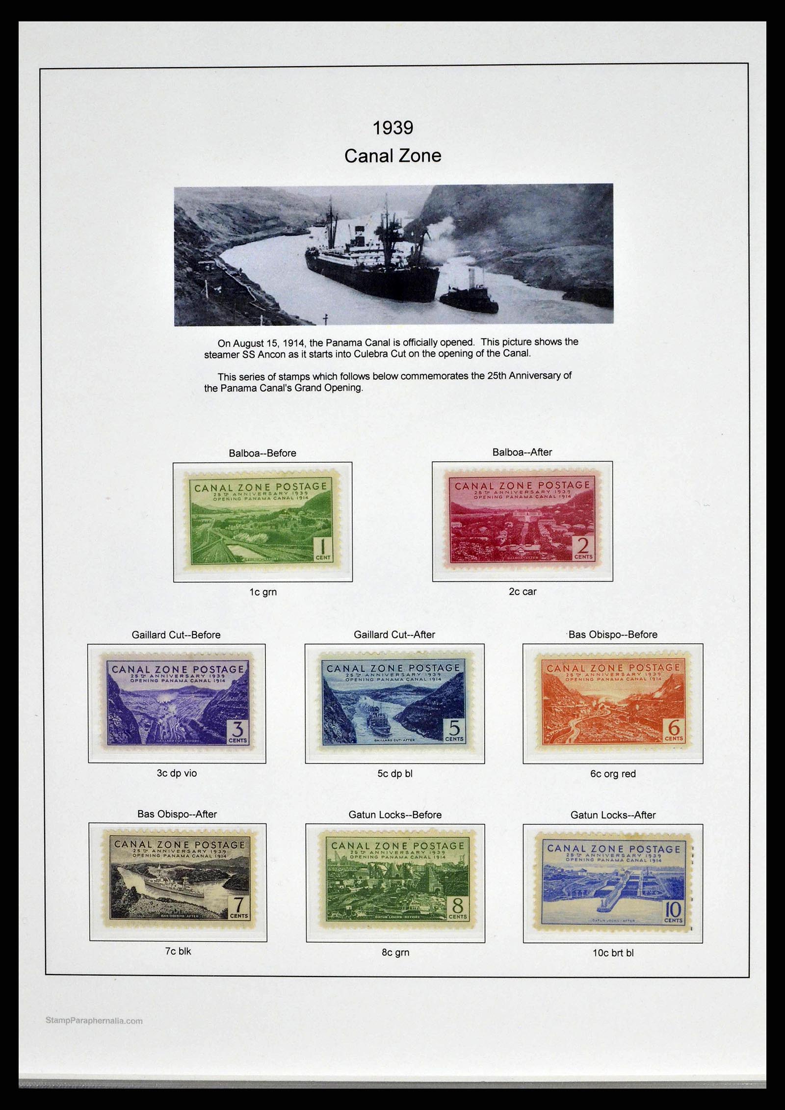 38887 0014 - Postzegelverzameling 38887 Panama/Kanaalzone 1906-1978.