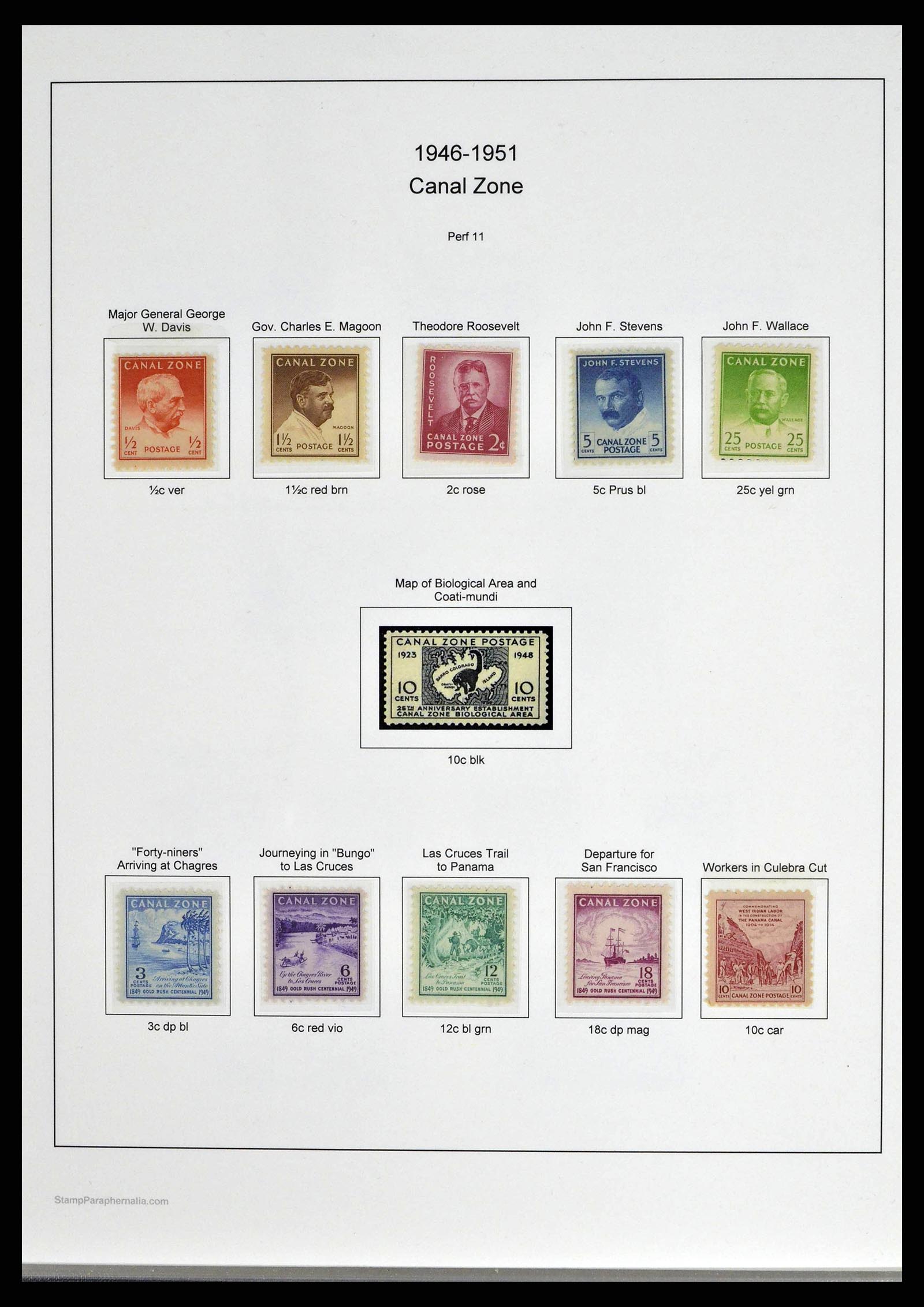 38887 0016 - Postzegelverzameling 38887 Panama/Kanaalzone 1906-1978.