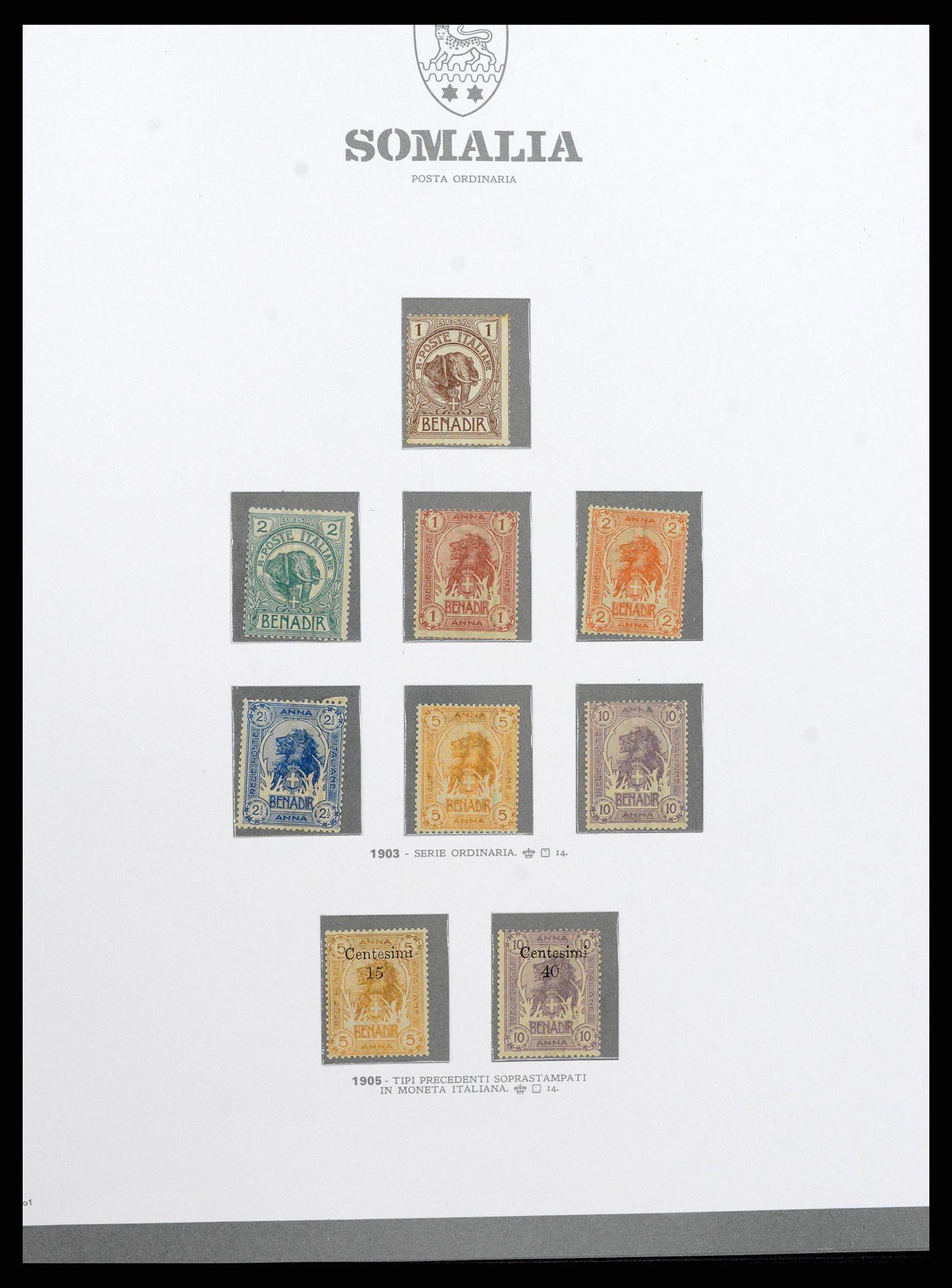 38920 0071 - Postzegelverzameling 38920 Italiaanse Koloniën topverzameling 1903-19