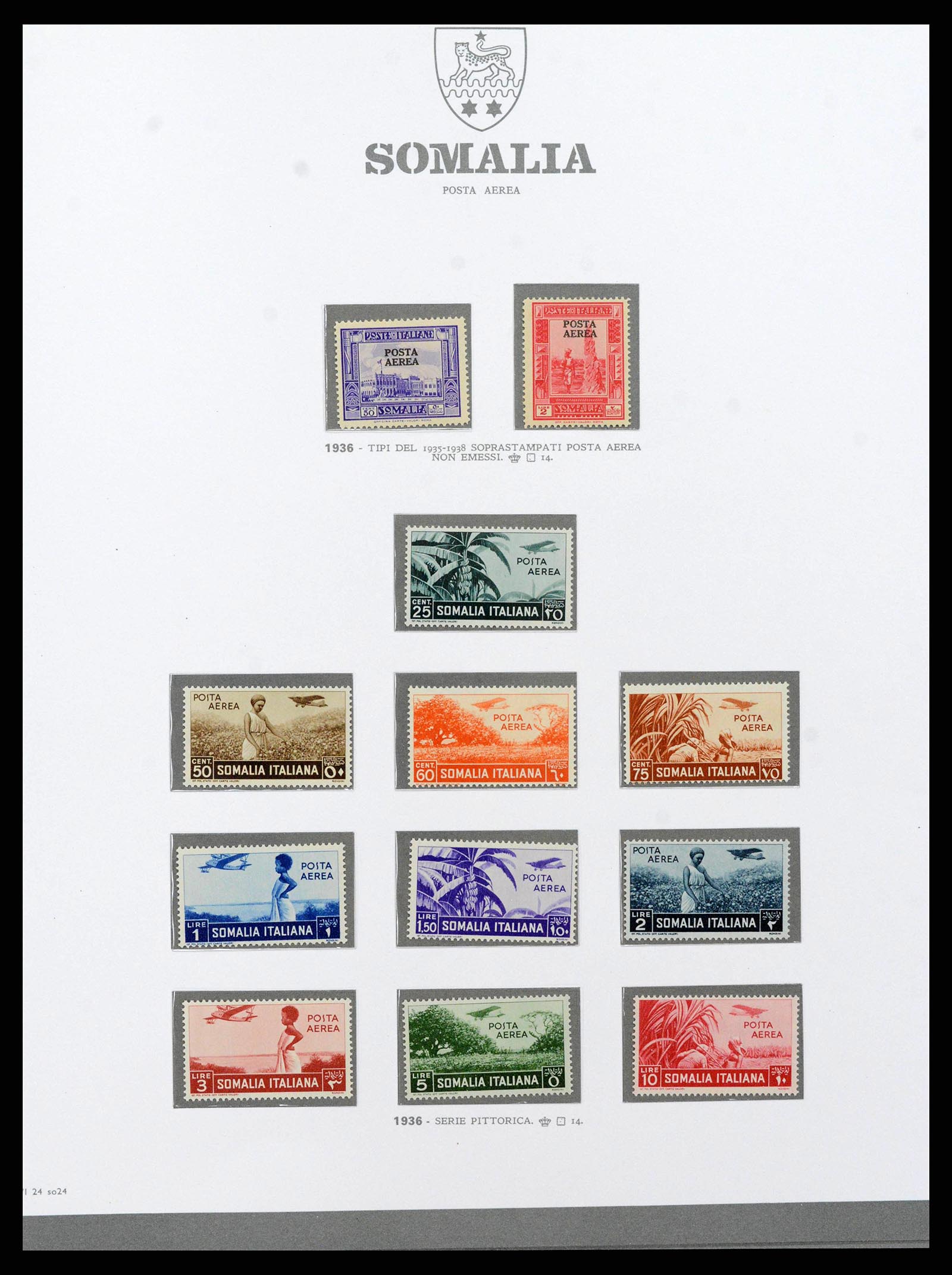 38920 0100 - Postzegelverzameling 38920 Italiaanse Koloniën topverzameling 1903-19