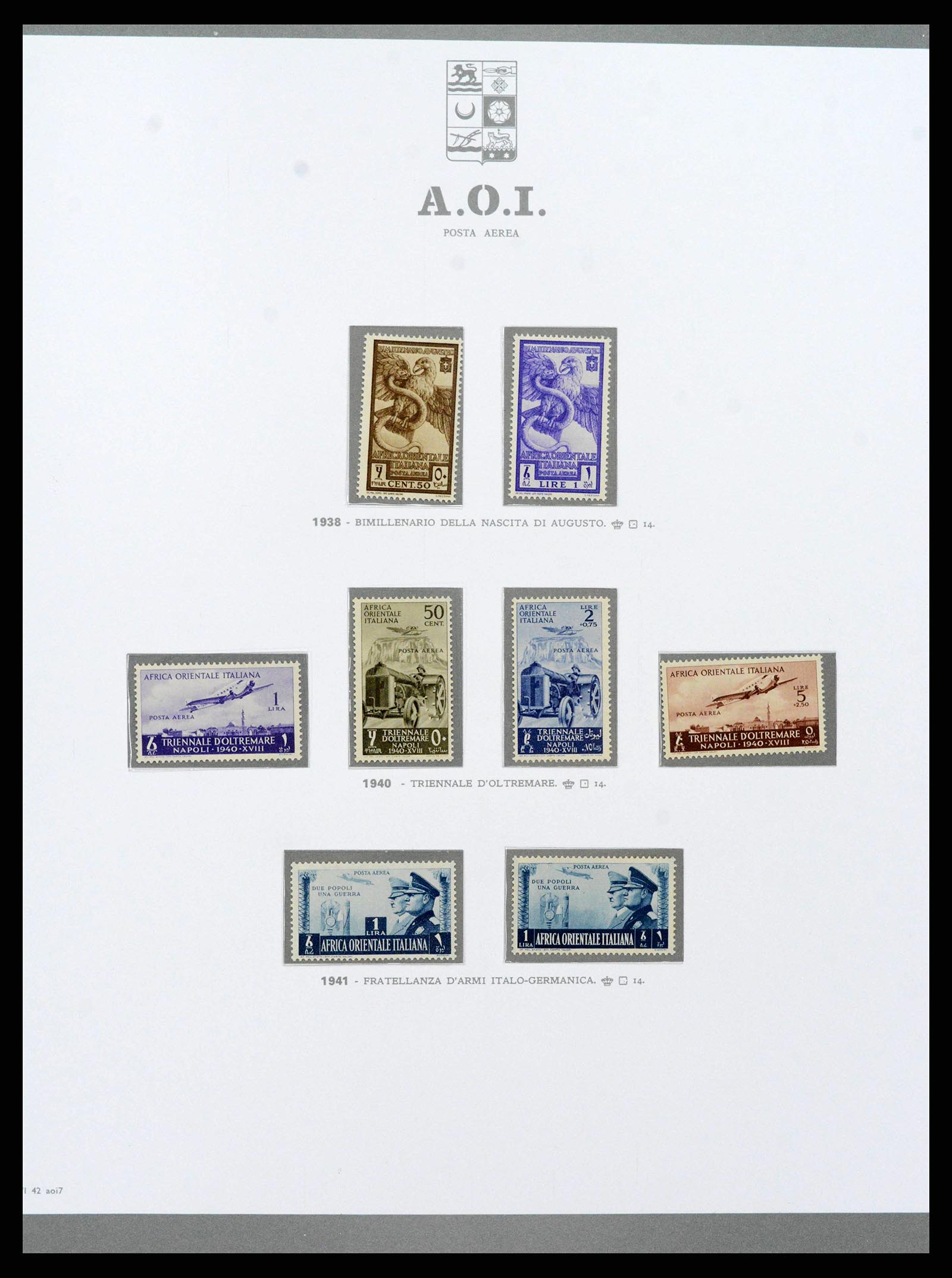 38920 0119 - Postzegelverzameling 38920 Italiaanse Koloniën topverzameling 1903-19