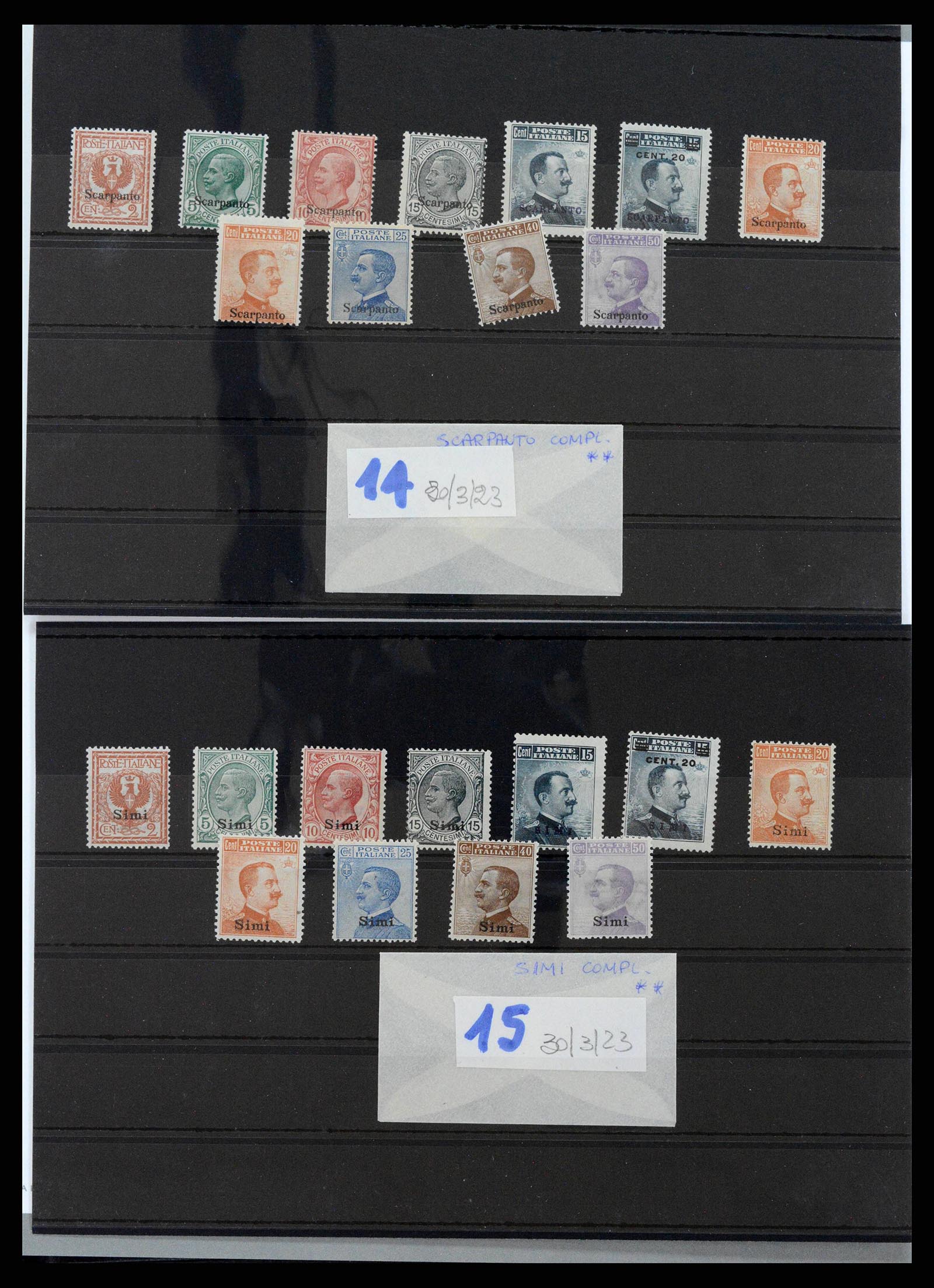 38920 0134 - Postzegelverzameling 38920 Italiaanse Koloniën topverzameling 1903-19