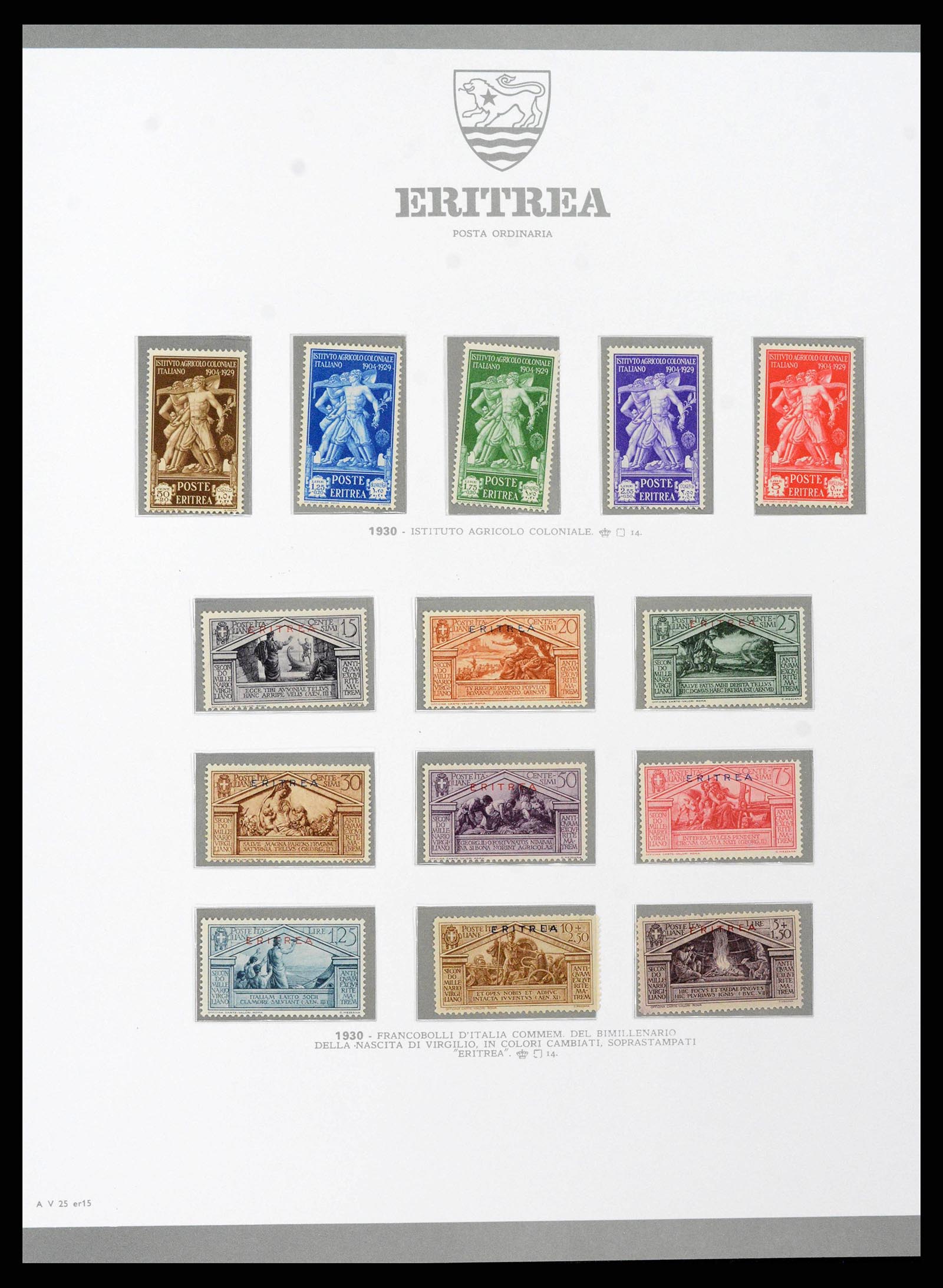 38920 0209 - Postzegelverzameling 38920 Italiaanse Koloniën topverzameling 1903-19